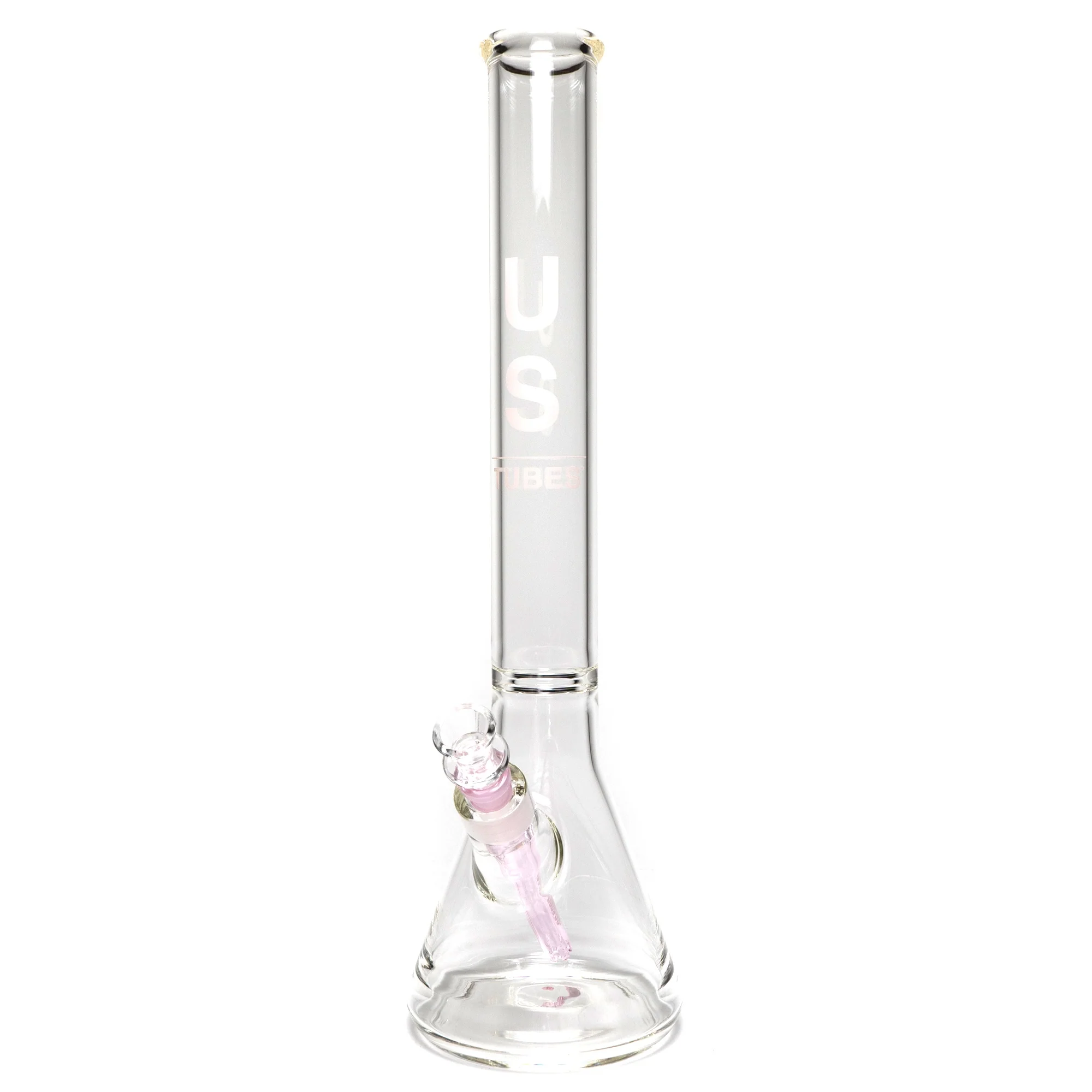 US Tubes - 18" Beaker 50x5 - Constriction - Pink Vertical Label