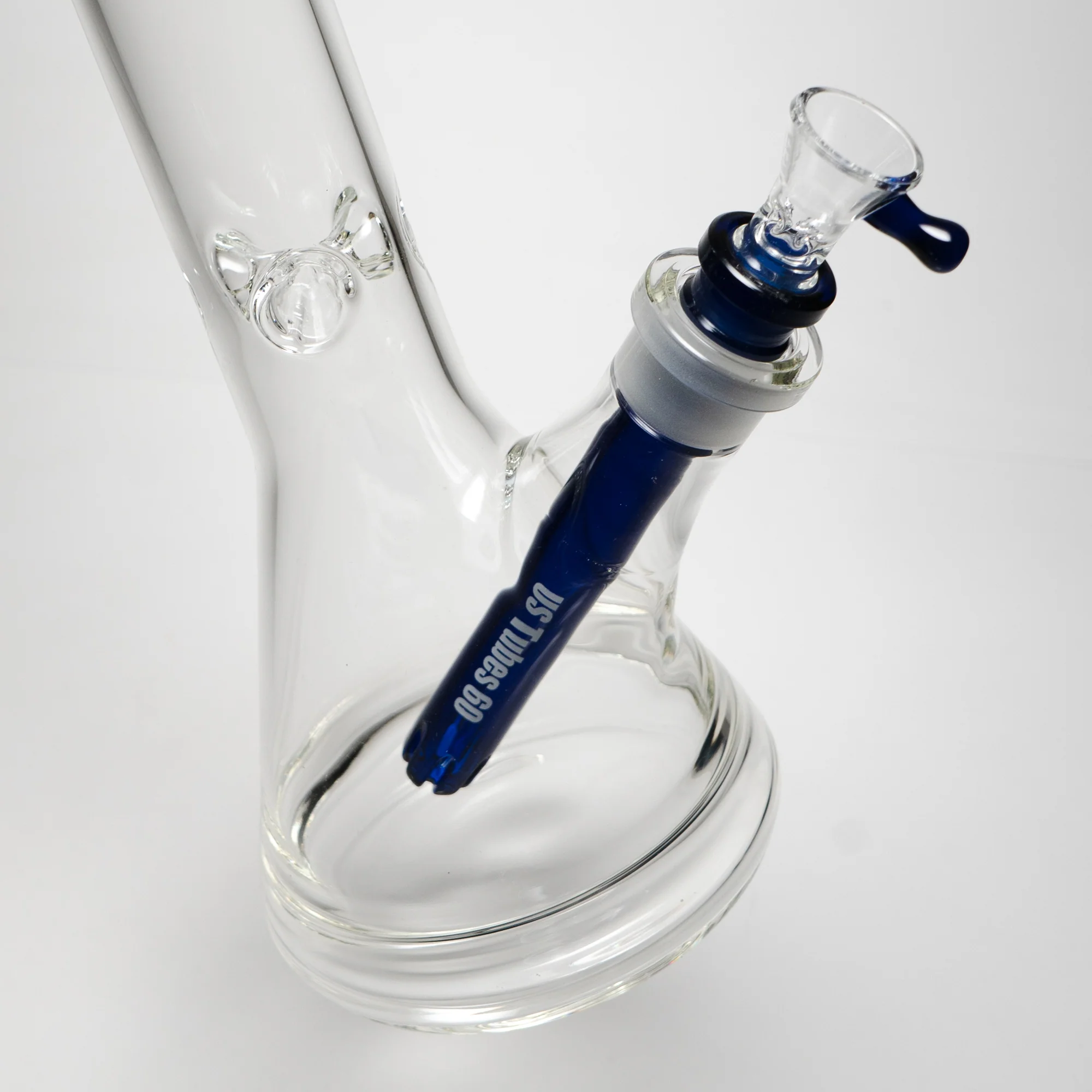 US Tubes - 18" Beaker 50x5 w/ 24mm Joint - White & Blue Vertical Label - Image 5