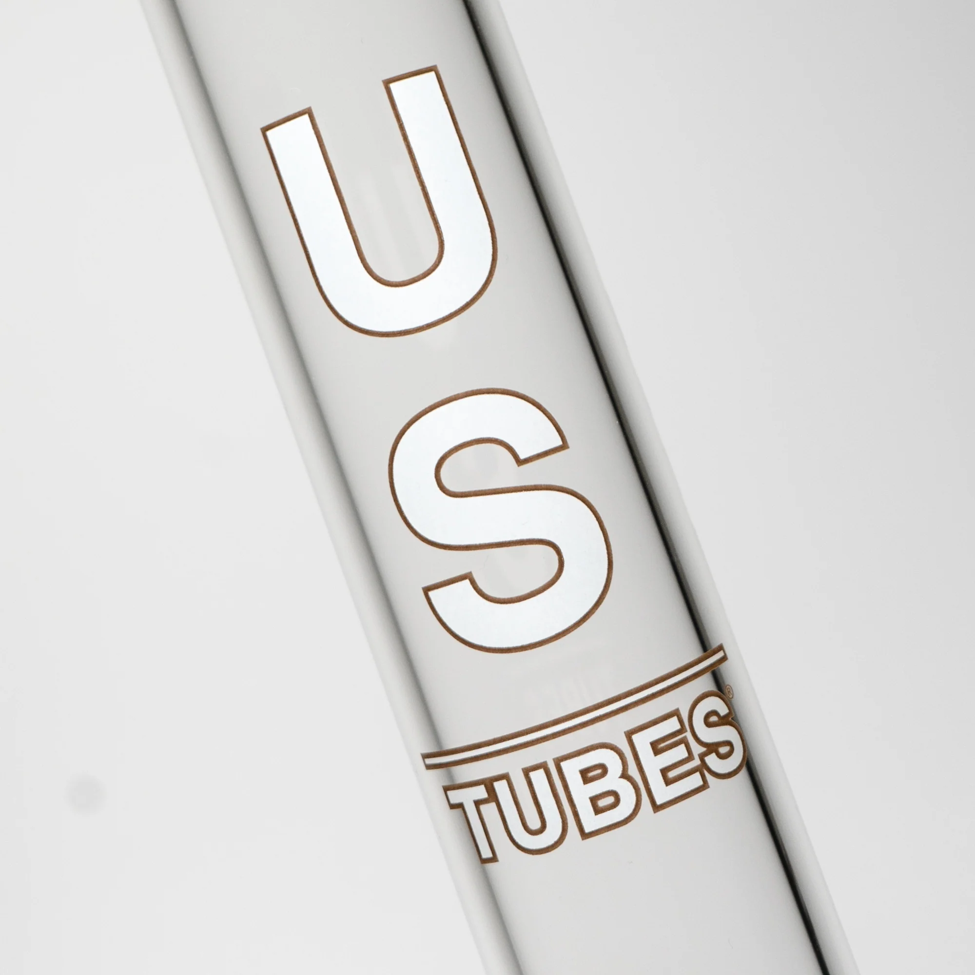 US Tubes - 18" Beaker 50x5 w/ 24mm Joint - White & Brown Vertical Label - Image 3