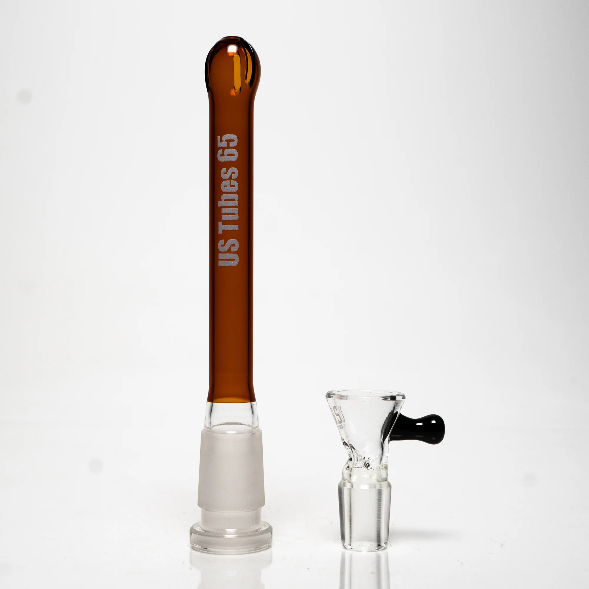 US Tubes - 18" Beaker 50x5 w/ 24mm Joint - White & Brown Vertical Label - Image 6