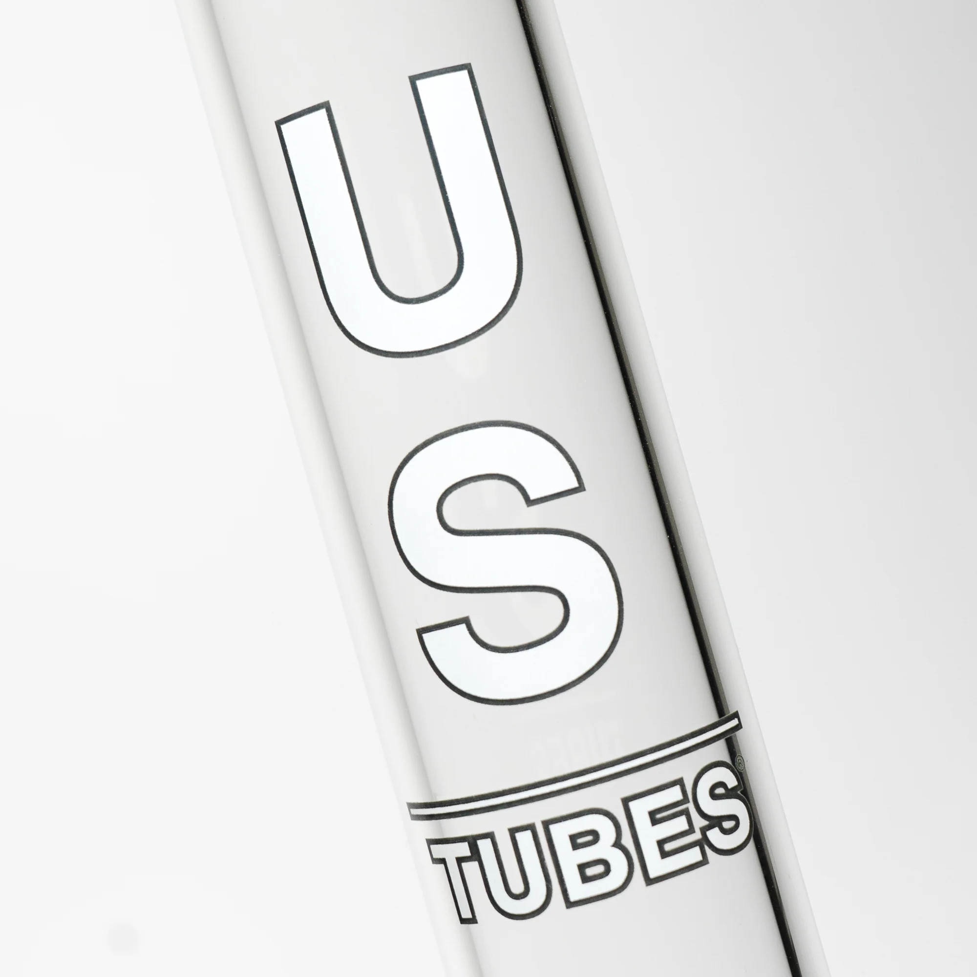 US Tubes - 18" Beaker 50x5 w/ 24mm Joint - White & Gray Vertical Label w/ Blue Handle Slide - Image 3