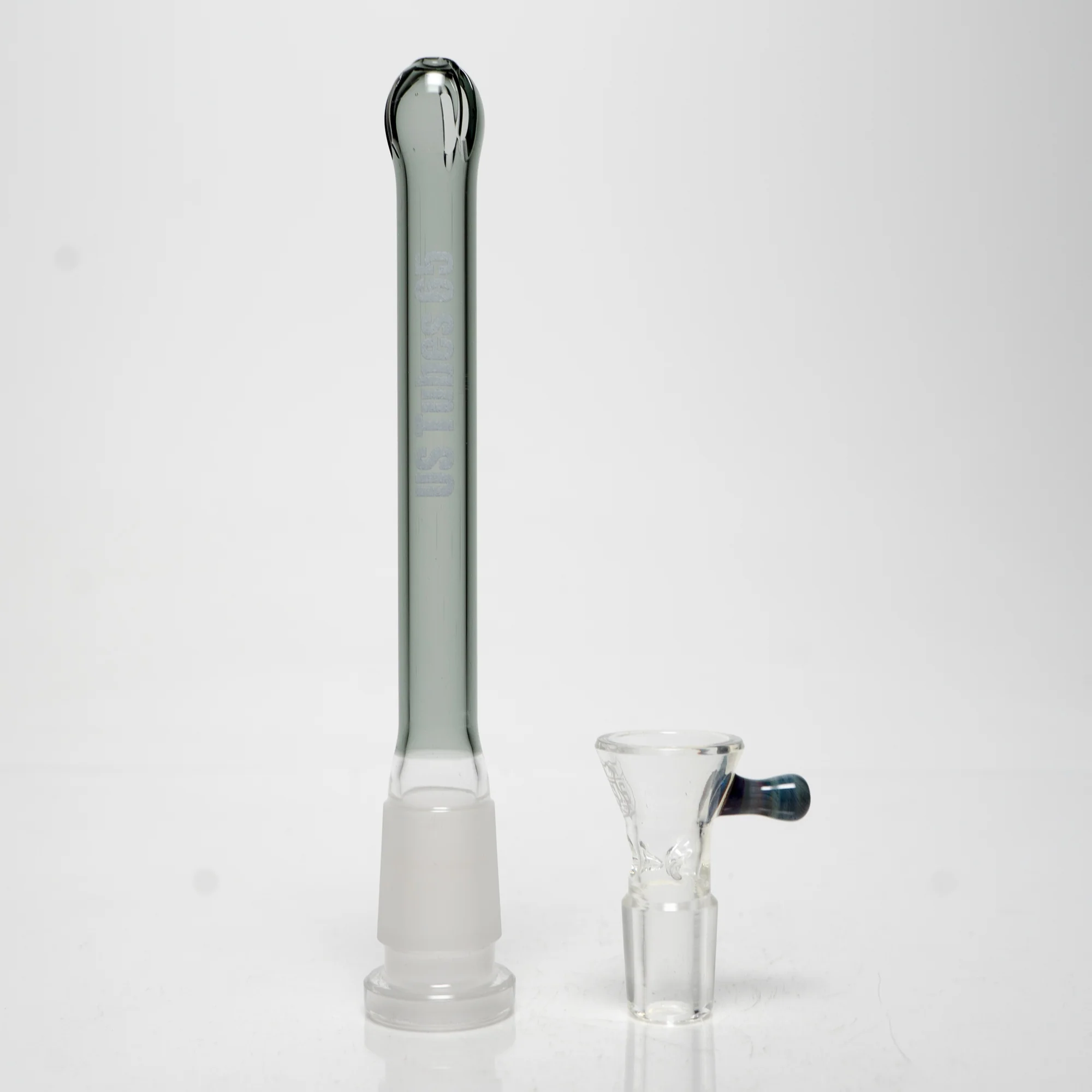 US Tubes - 18" Beaker 50x5 w/ 24mm Joint - White & Gray Vertical Label w/ Blue Handle Slide - Image 6