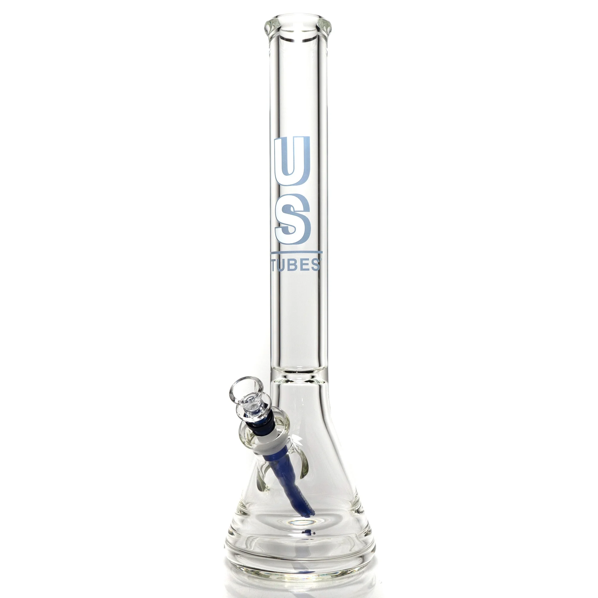 US Tubes - 18" Beaker 50x9 - Constriction - Light Blue Shadow Label