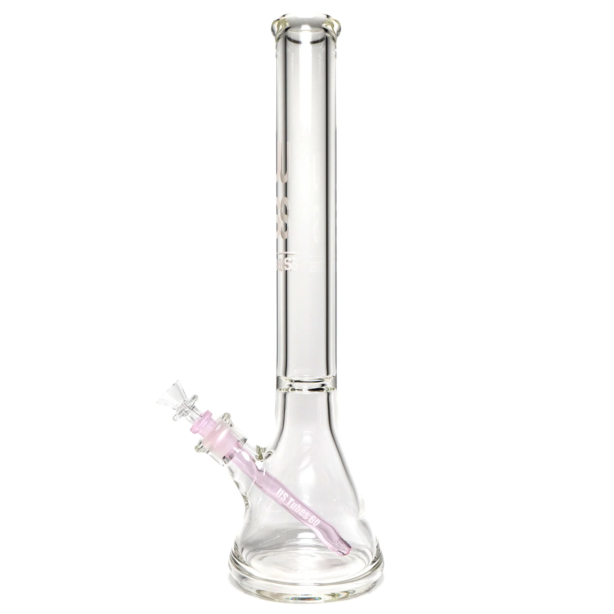 US Tubes - 18" Beaker 50x9 - Constriction - Pink Vertical Label - Image 2