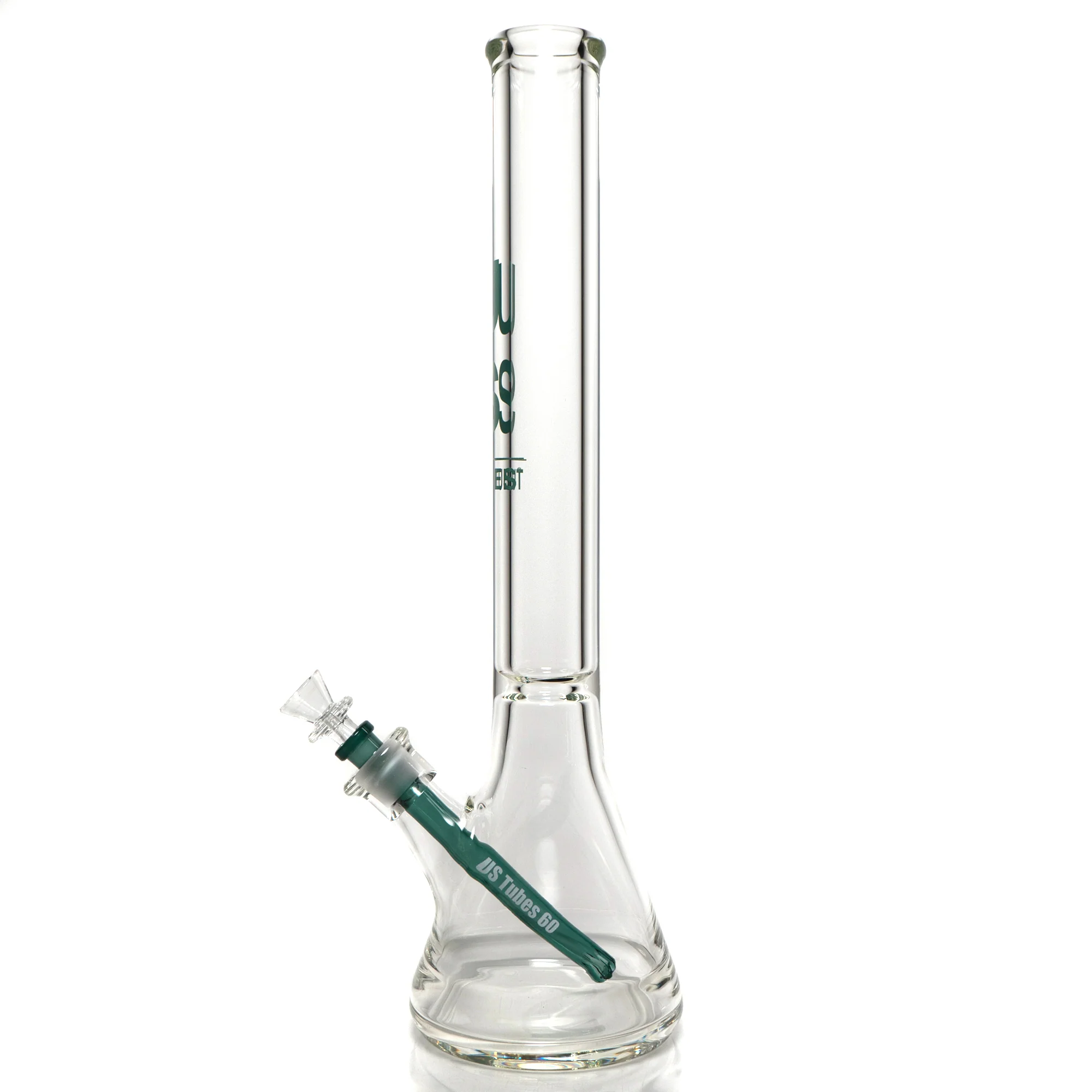 US Tubes - 18" Beaker 50x9 - Constriction - Teal Vertical Label - Image 2