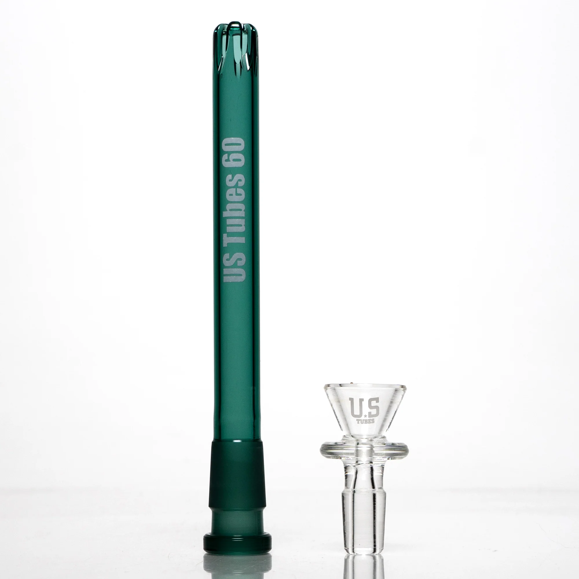 US Tubes - 18" Beaker 50x9 - Constriction - Teal Vertical Label - Image 7