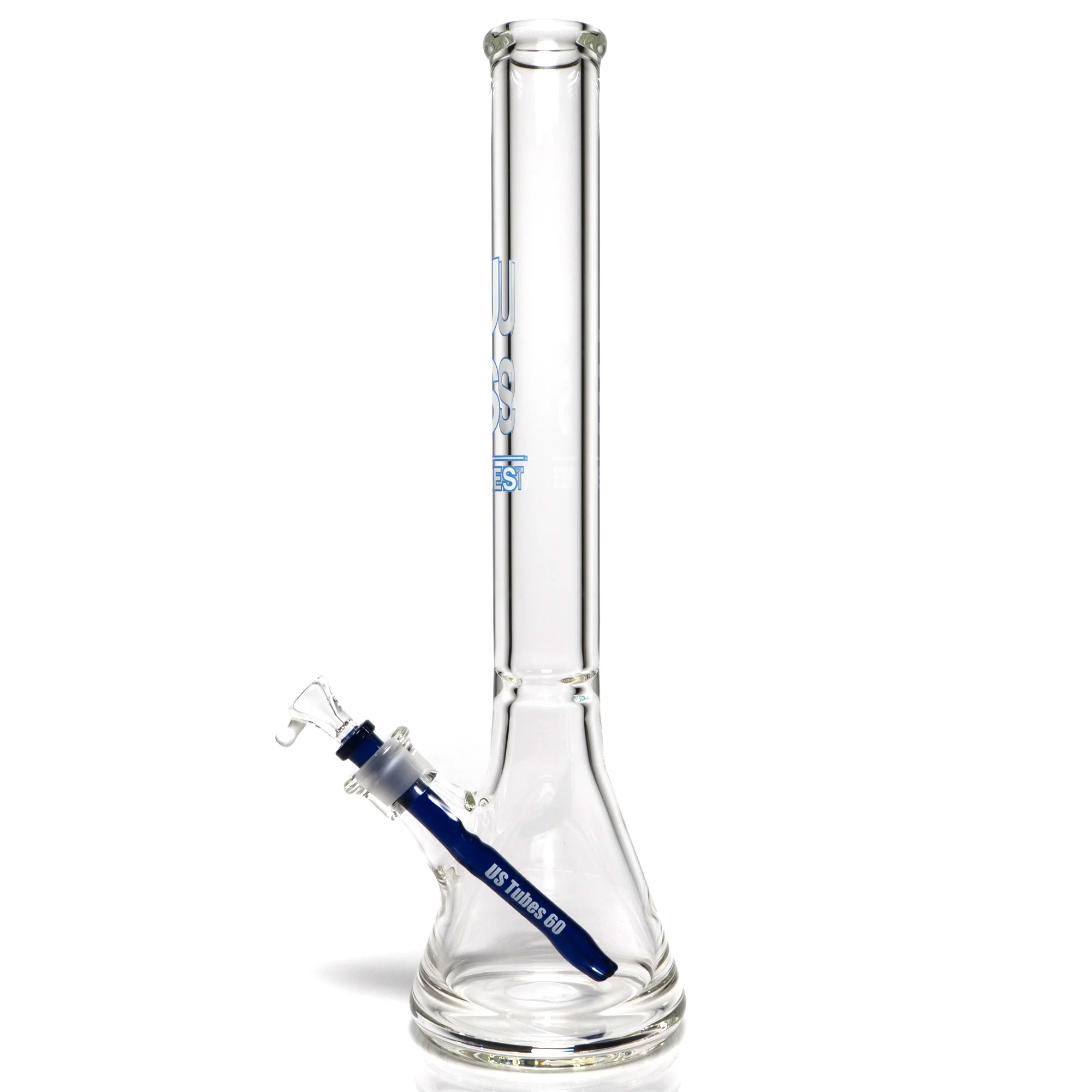 US Tubes - 18" Beaker 50x9 - Constriction - White & Blue Vertical Label - Image 2