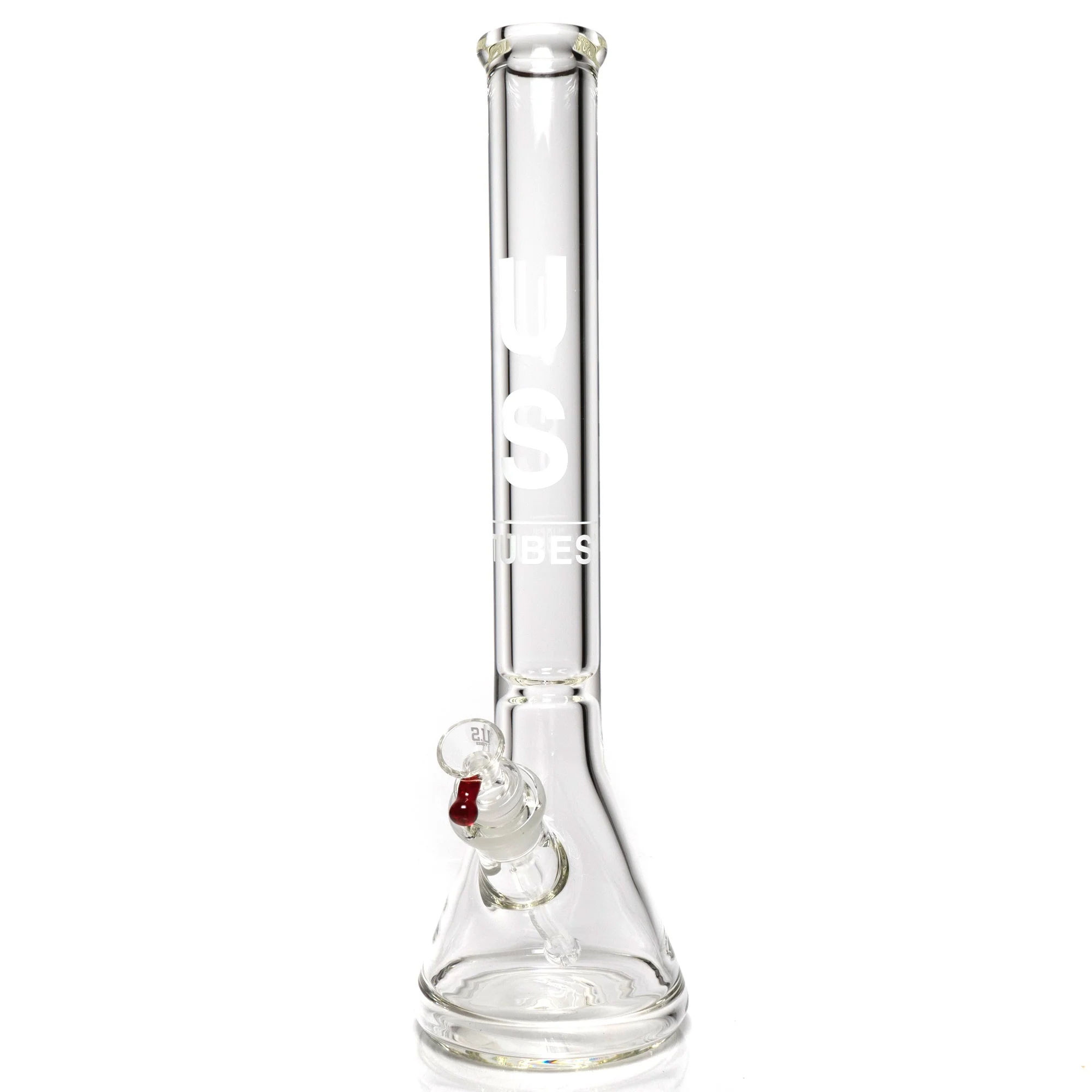 US Tubes - 18" Beaker 50x9 w/ 24mm Joint - Constriction - White Vertical Label
