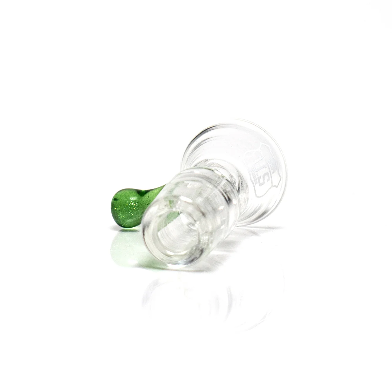 US Tubes - 18mm Ice Pinch Martini Slide - Green Stardust - Image 2