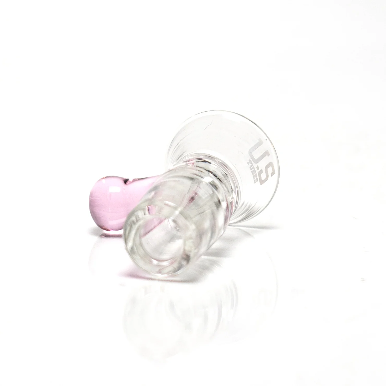 US Tubes - 18mm Single Hole Martini Slide - Pink - Image 2