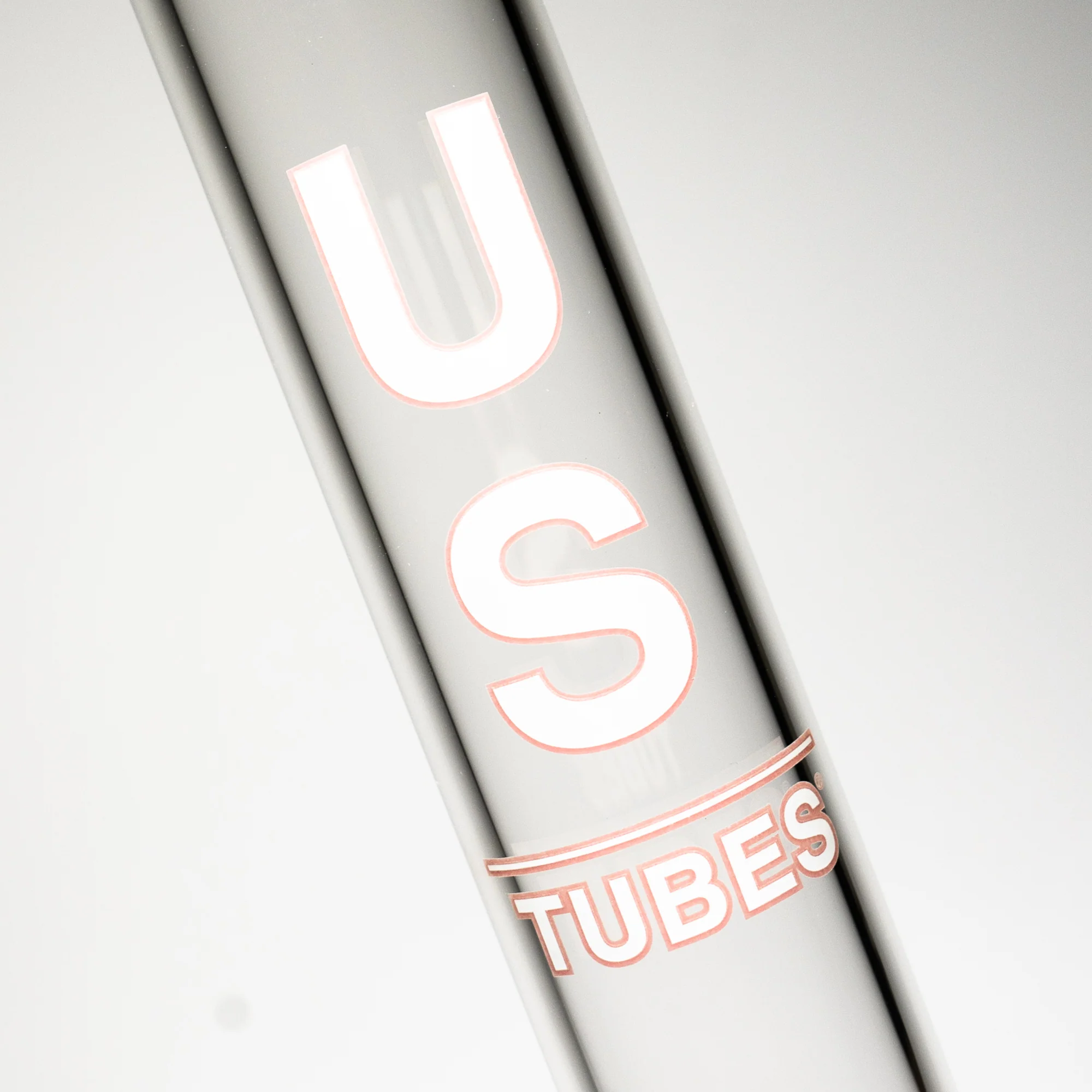 US Tubes - 20" Beaker 50x5 w/ 24mm Joint - White & Pink Vertical Label w/ Purple Slide - Image 3