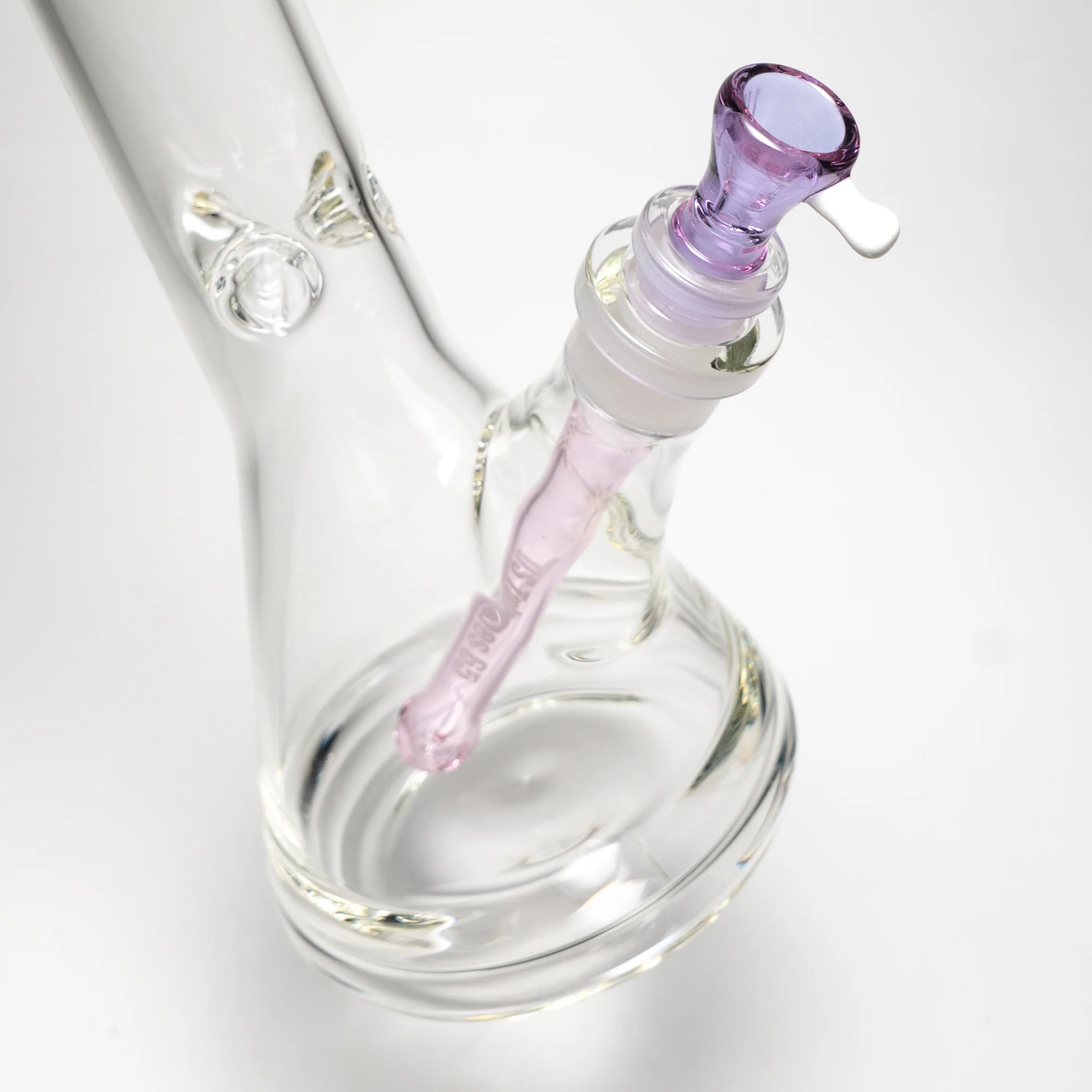 US Tubes - 20" Beaker 50x5 w/ 24mm Joint - White & Pink Vertical Label w/ Purple Slide - Image 5