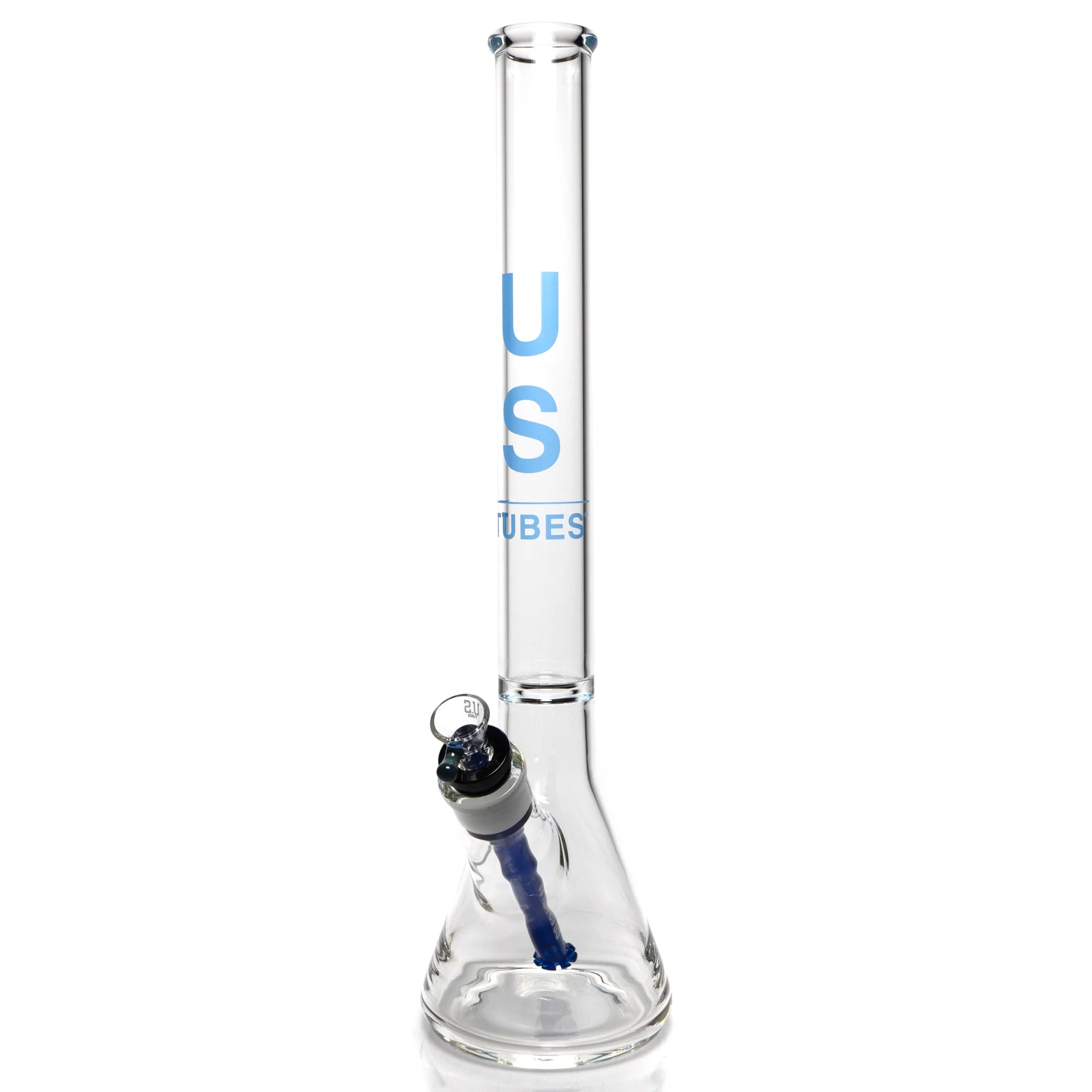 US Tubes - 20" Beaker 50x5 w/ 29mm Joint - Constriction - Blue Vertical Label