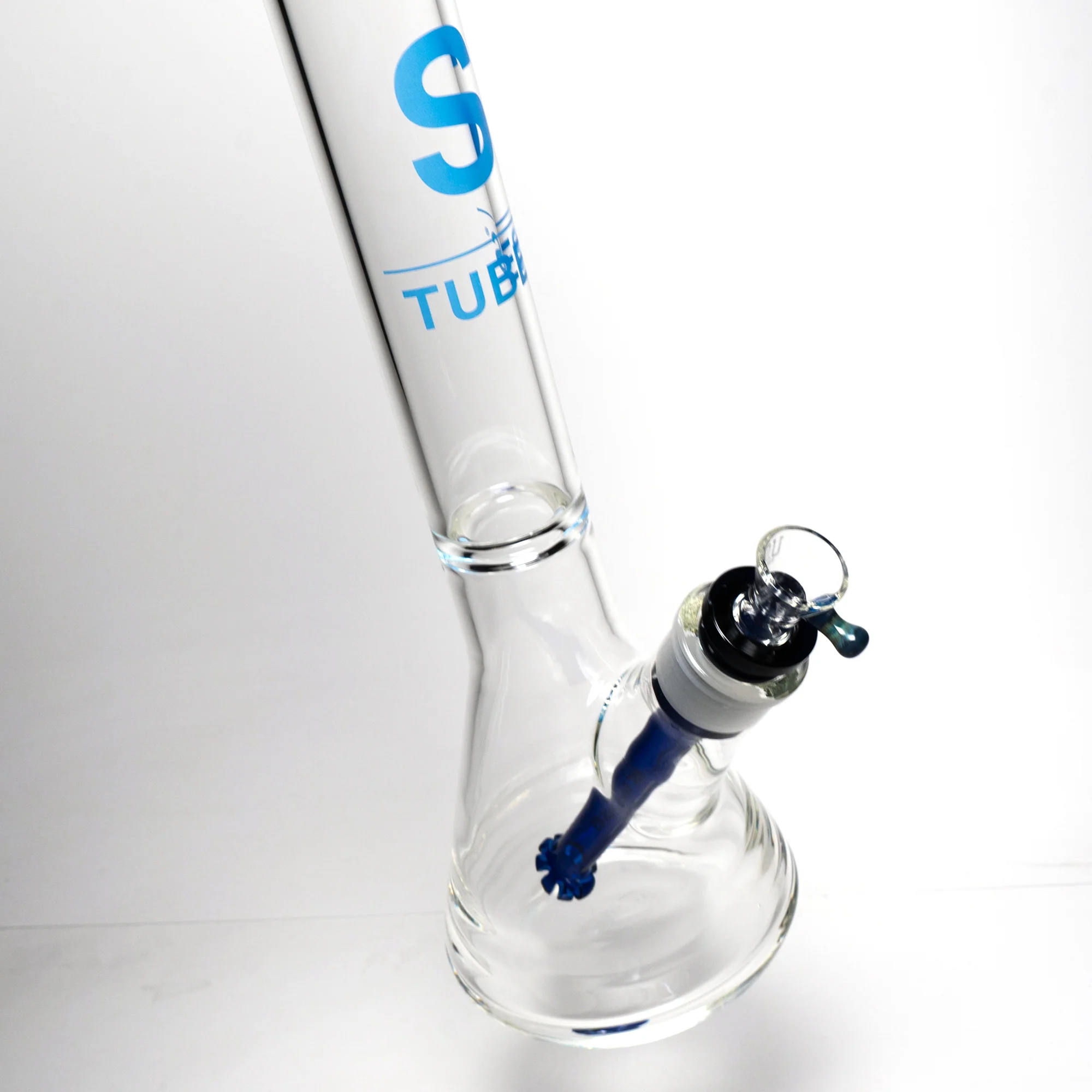US Tubes - 20" Beaker 50x5 w/ 29mm Joint - Constriction - Blue Vertical Label - Image 5