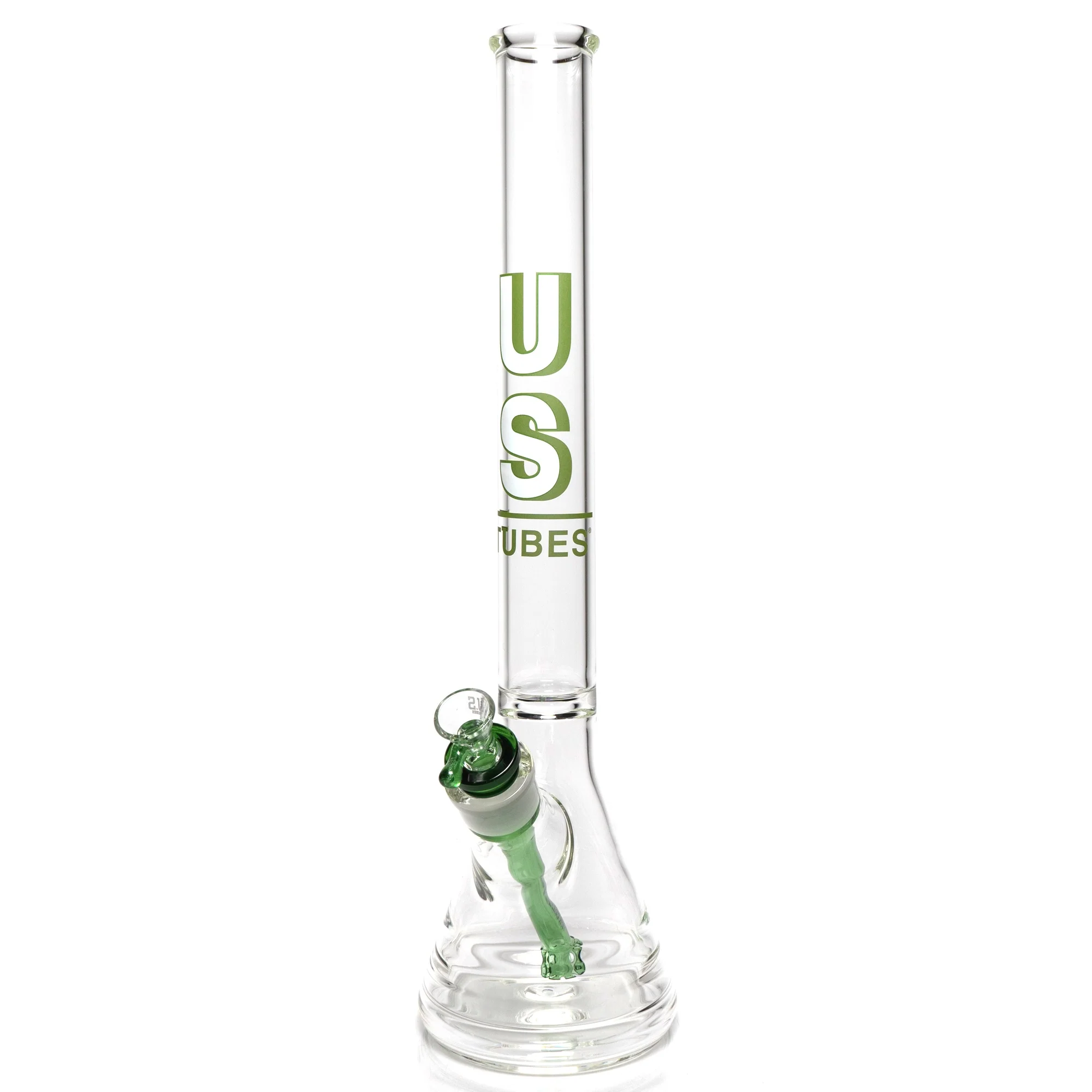 US Tubes - 20" Beaker 50x5 w/ 29mm Joint - Constriction - Green Shadow Label