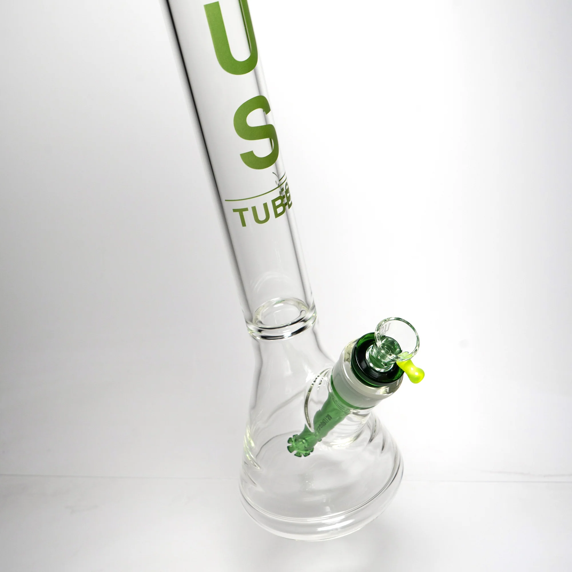 US Tubes - 20" Beaker 50x5 w/ 29mm Joint - Constriction - Green Vertical Label - Image 5