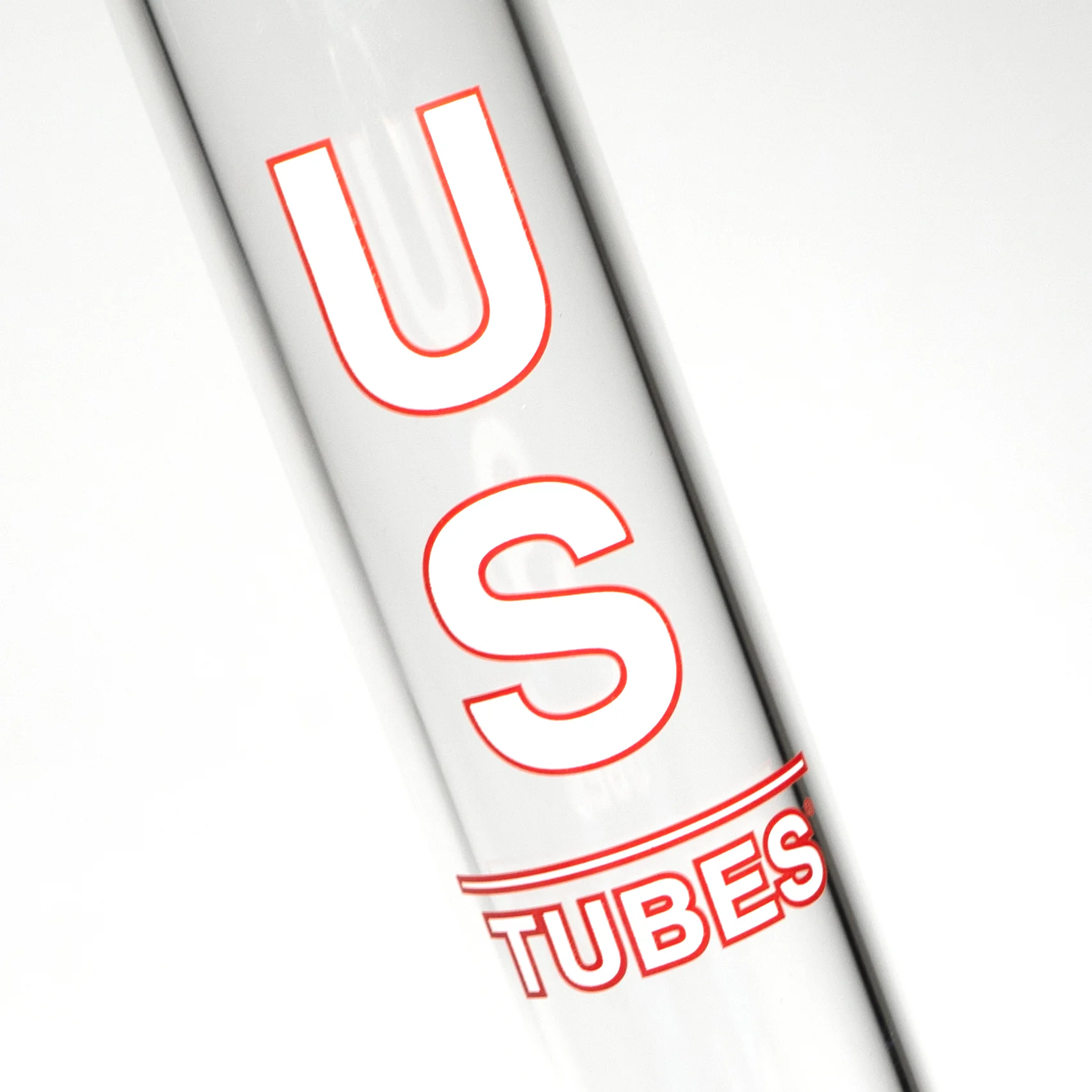US Tubes - 20" Beaker 50x5 w/ 29mm Joint - Constriction - White & Red Vertical Label - Image 4