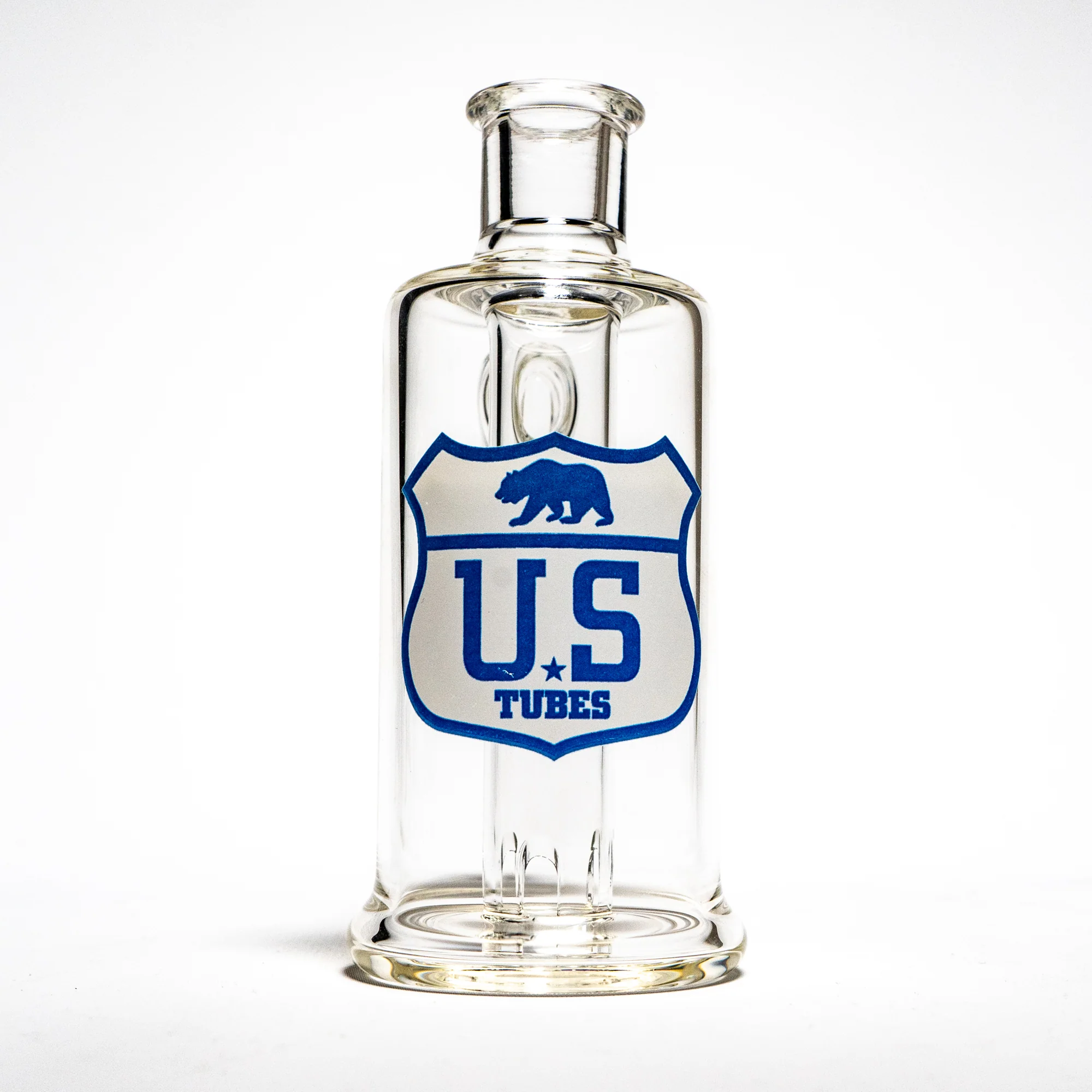 US Tubes - Ash Catcher - 14mm 90° - White & Blue Highway Label - Image 3