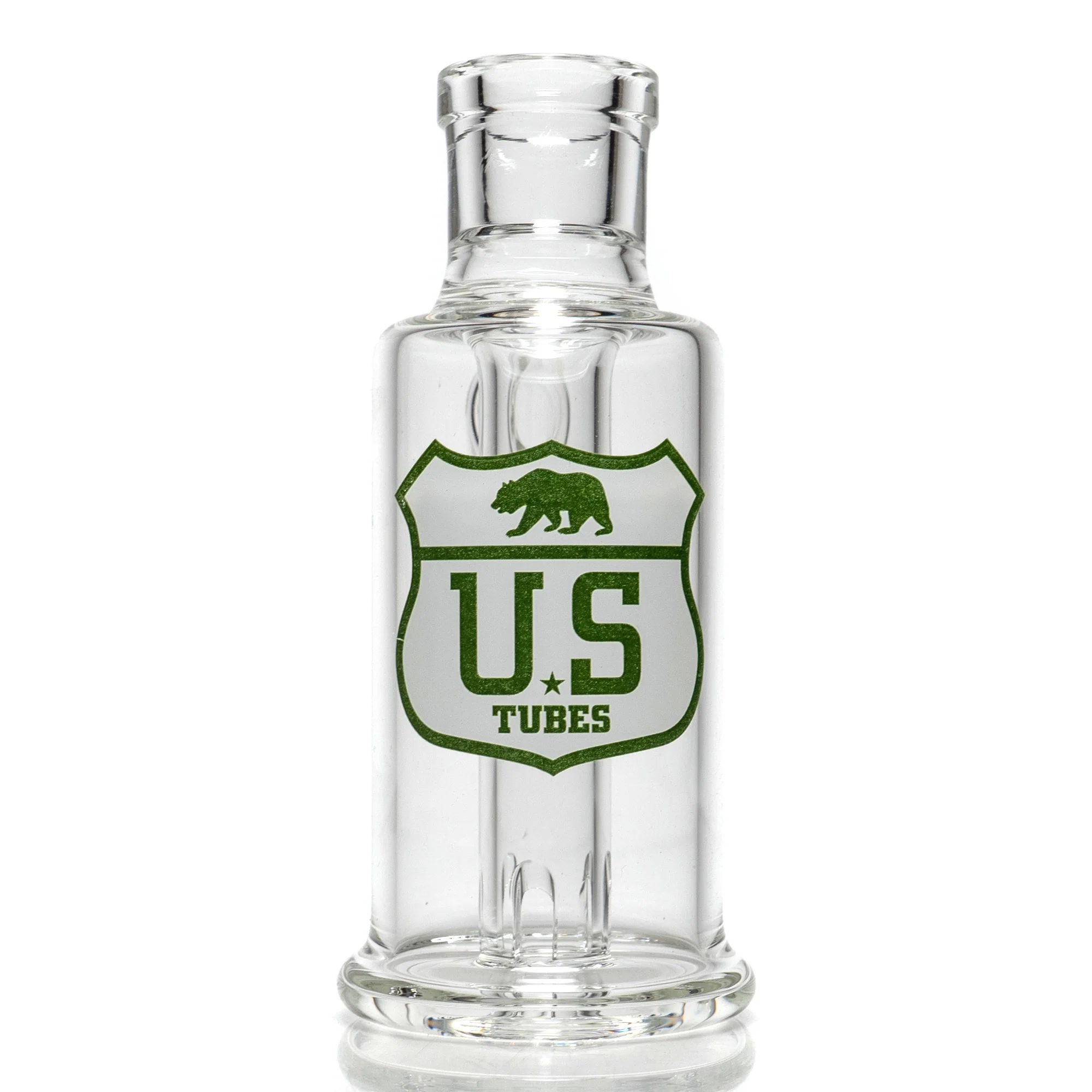 US Tubes - Ash Catcher - 18mm 45° - White & Green Highway Label