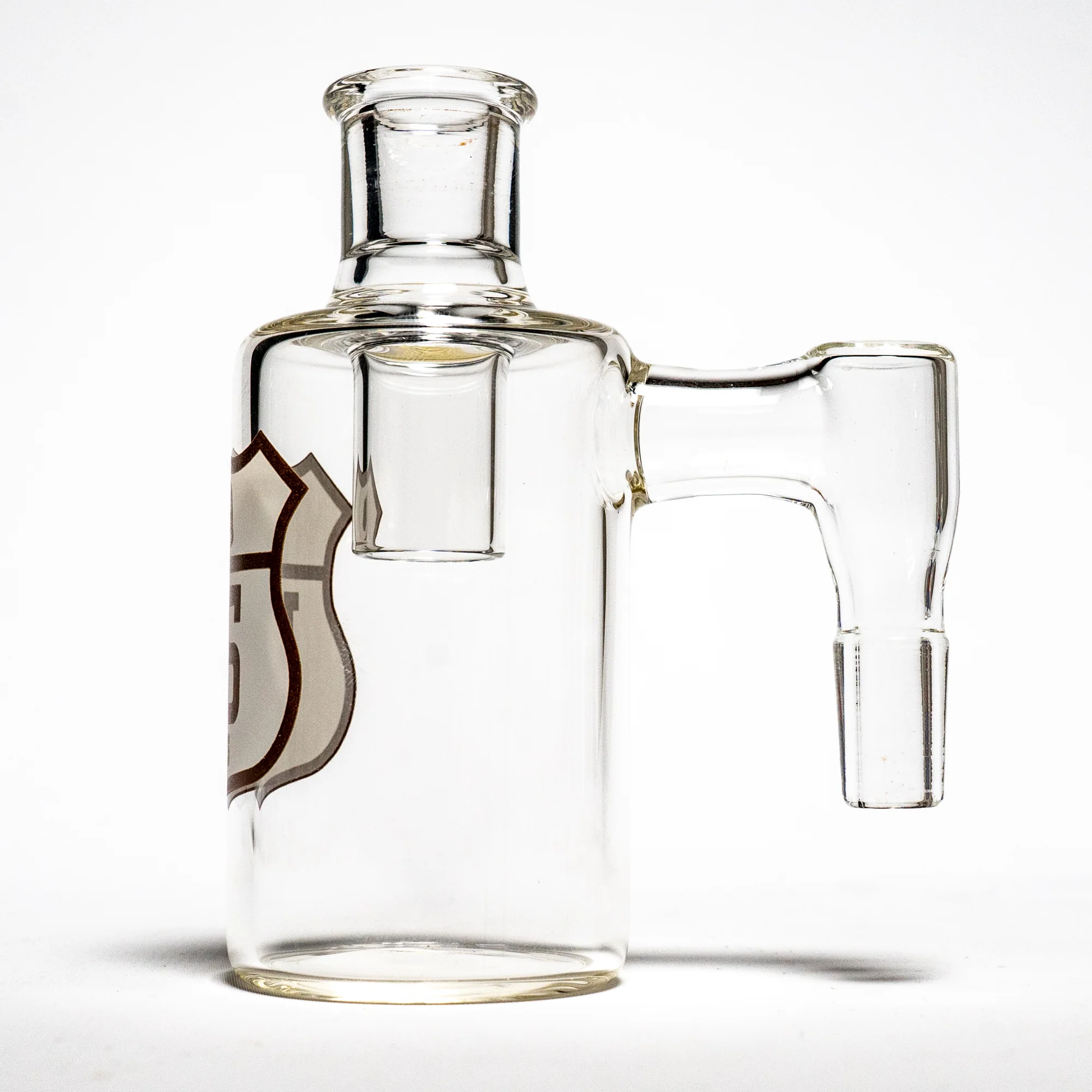 US Tubes - Dry Catcher V2 - 14mm 90° - White & Brown Highway Label - Image 4