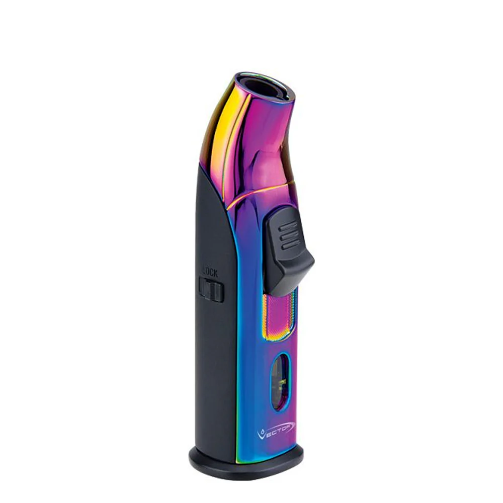 Vector - Aztech - Single Flame Torch Lighter w/ Punch - Prizm