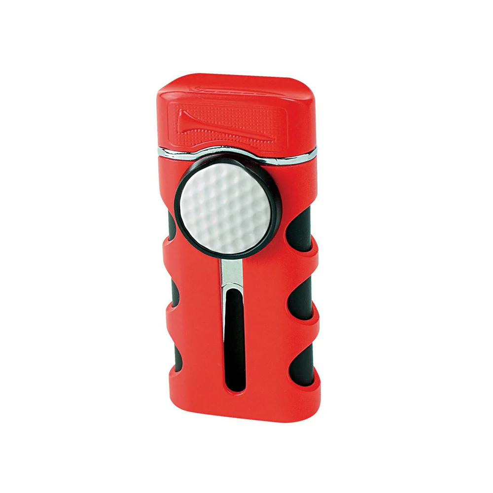 Vector - Caddie - Single Flame Torch Lighter w/ Tools - Red Matte