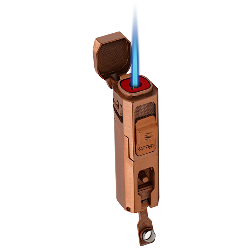 Vector - Caliper - Single Flame Torch Lighter w/ Punch - Copper Satin Matte