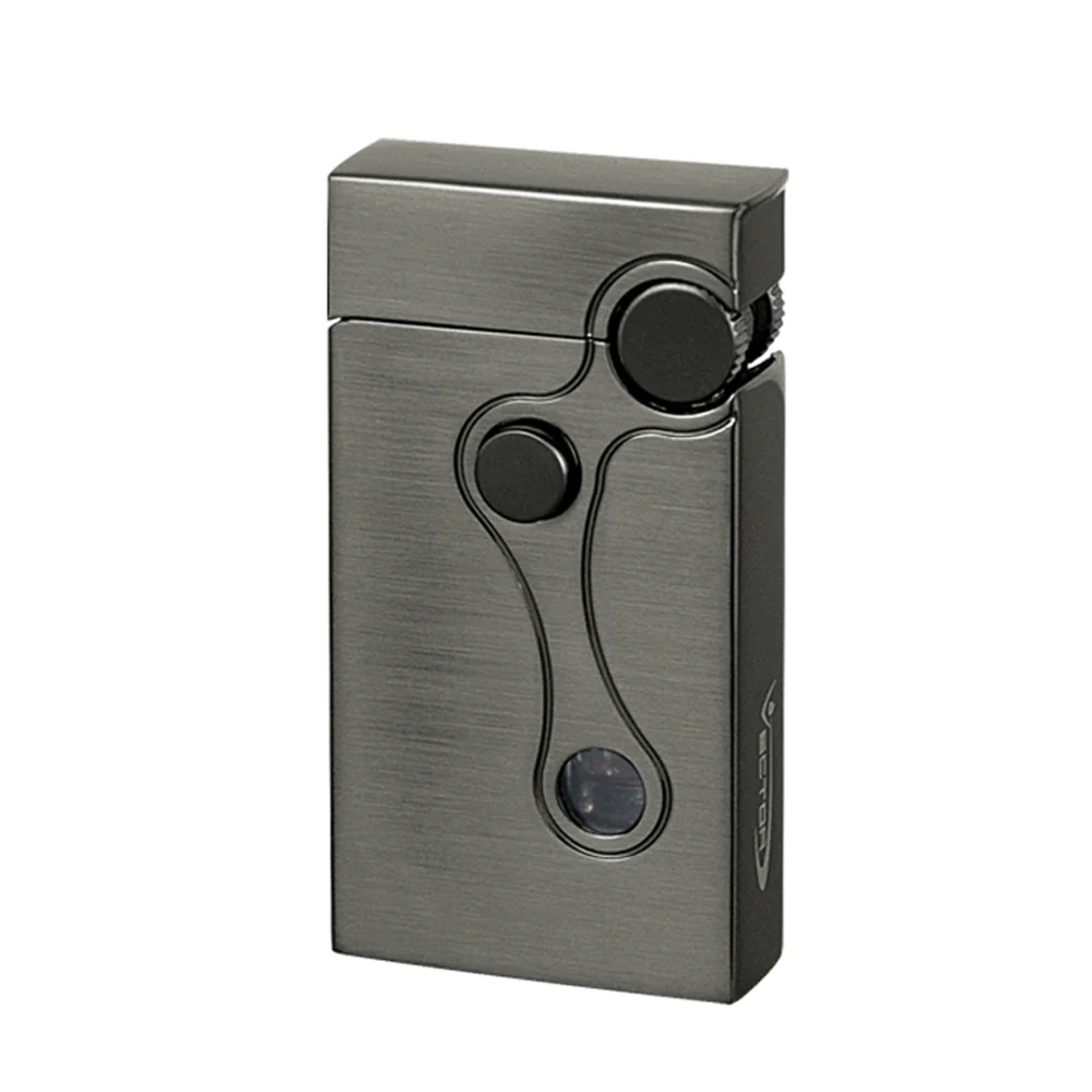 Vector - Elite - Dual Soft & Jet Single Flame Lighter - Gunmetal