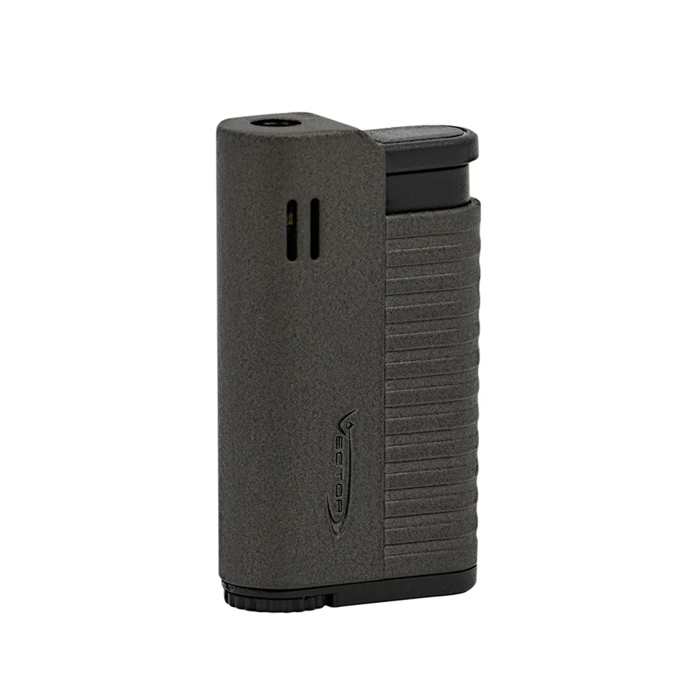 Vector - Hammer - Single Flame Torch Lighter - Grey Crackle Matte