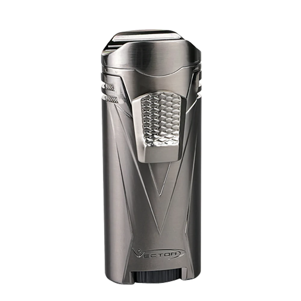 Vector - Ironquad - Quad Flame Torch Lighter - Gunmetal Satin