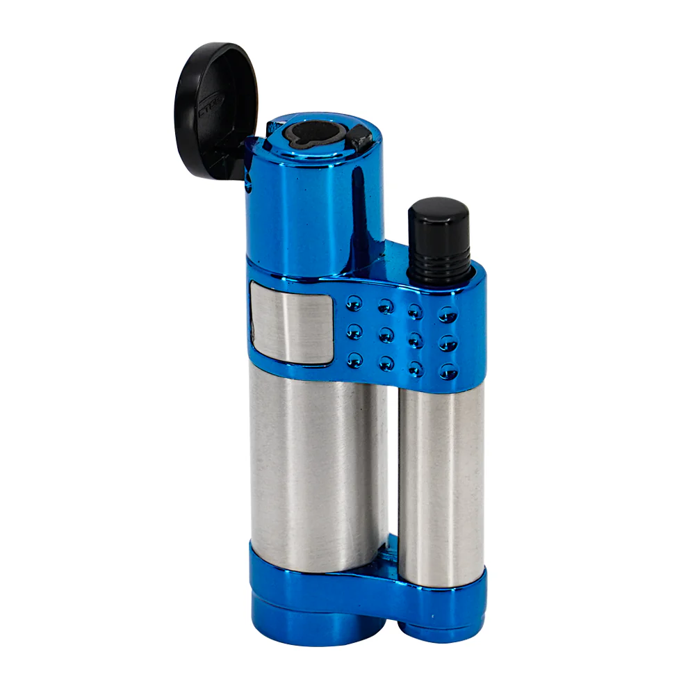 Vector - Stratos - Single Flame Torch Lighter - Sparkle Blue