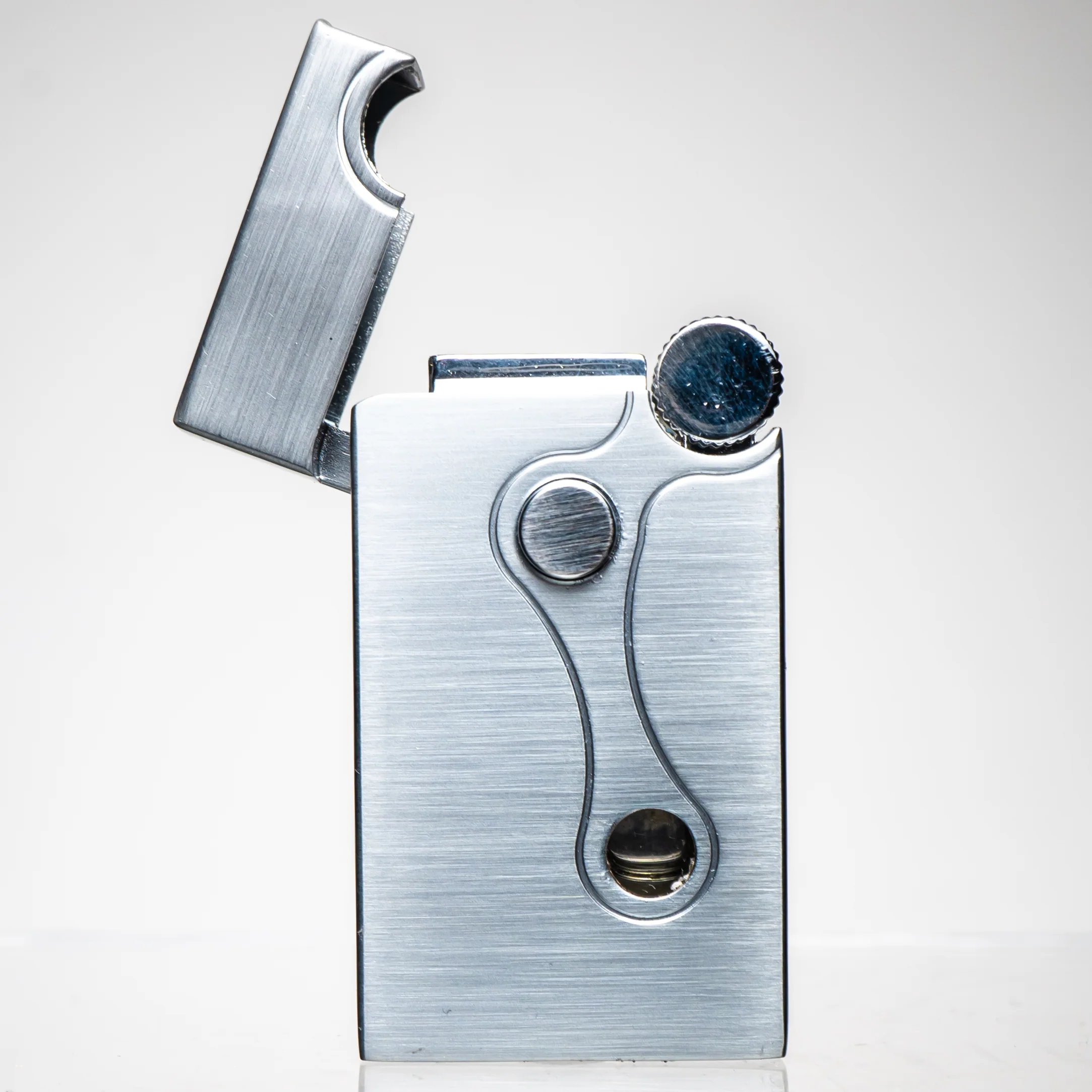 Vector X Sovereignty - Elite - Dual Flame & Torch Lighter - Chrome Satin - Image 2