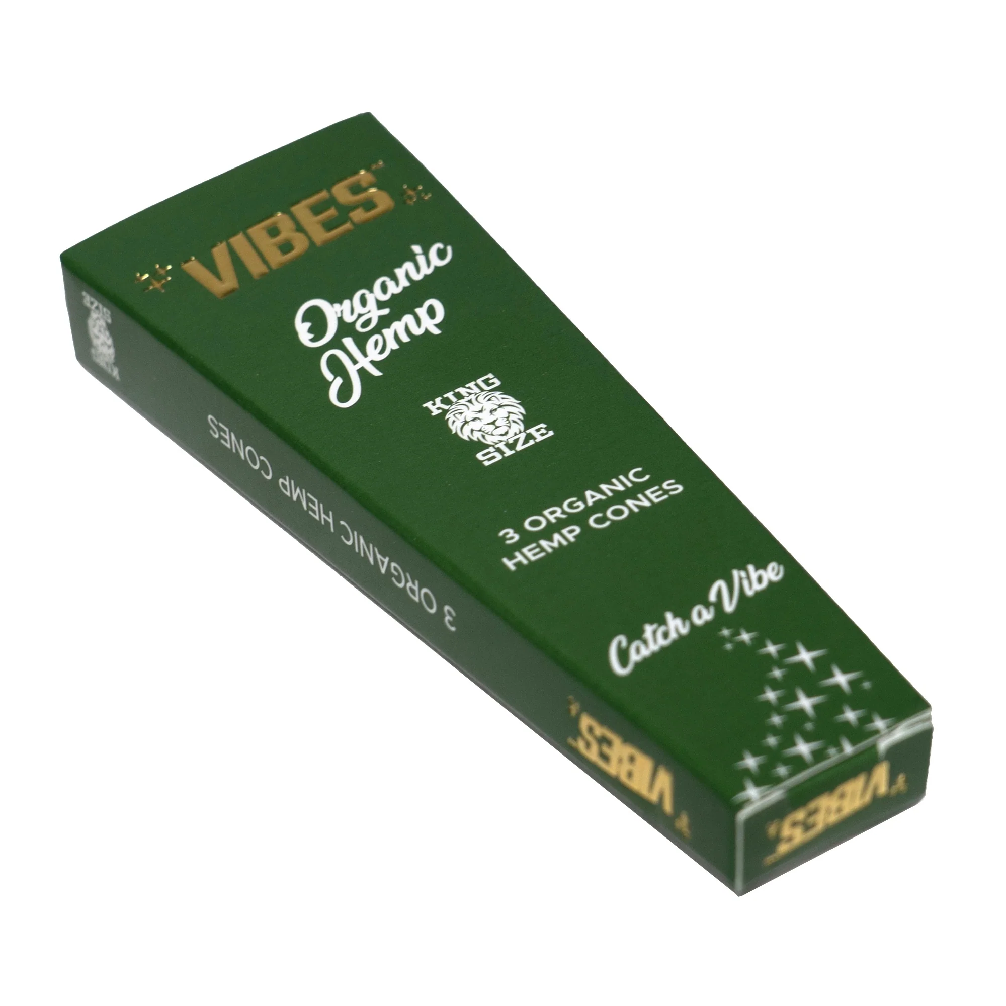 Vibes - King Size Organic Hemp - 3 Cones - Single Pack
