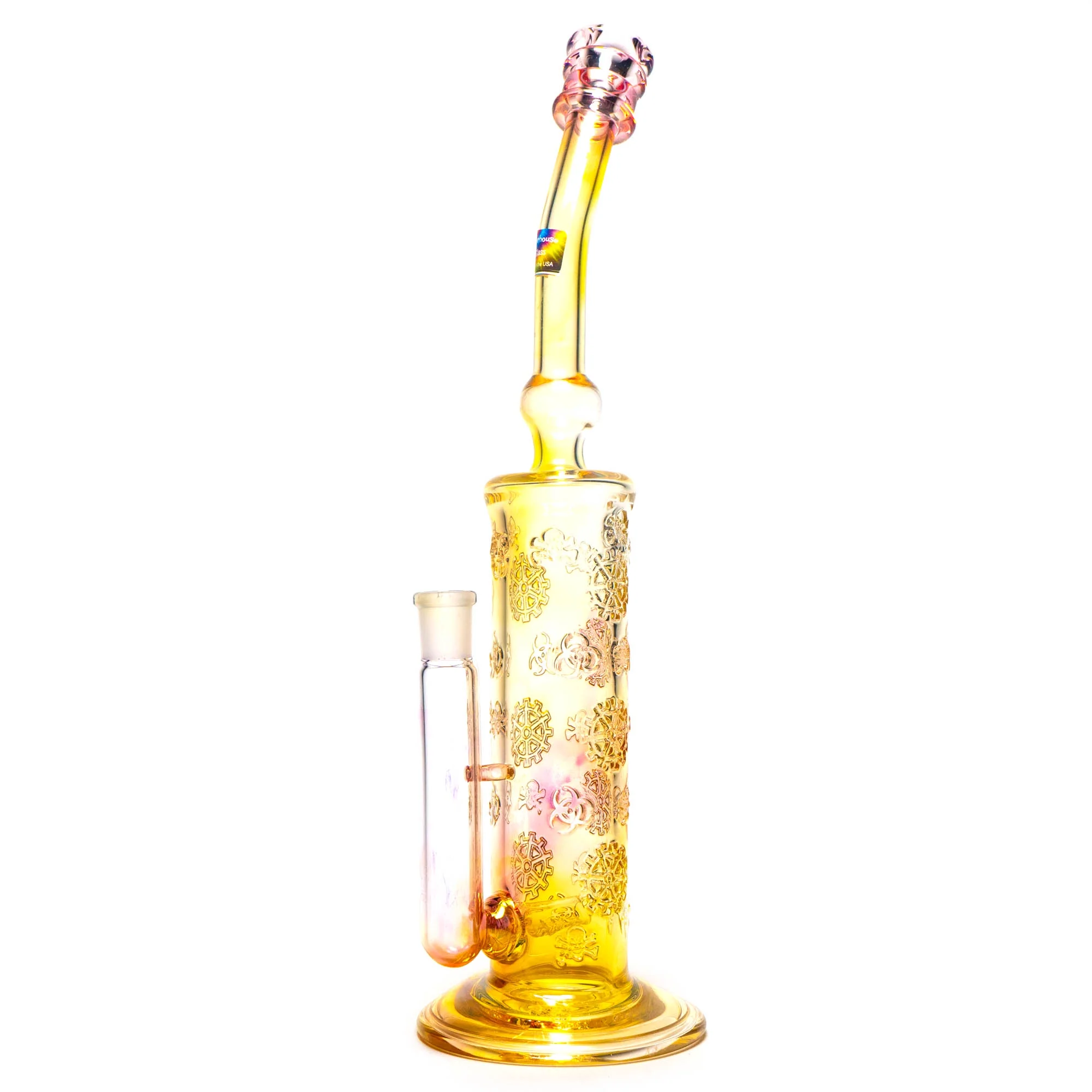 Waterhouse Glass - Big Fume Rig - Wheels, Hazard & Bones