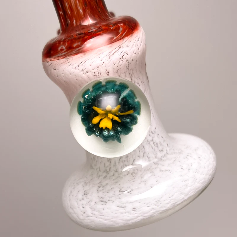 Waterhouse Glass - Marble Frit Rig - Red & White - Image 3