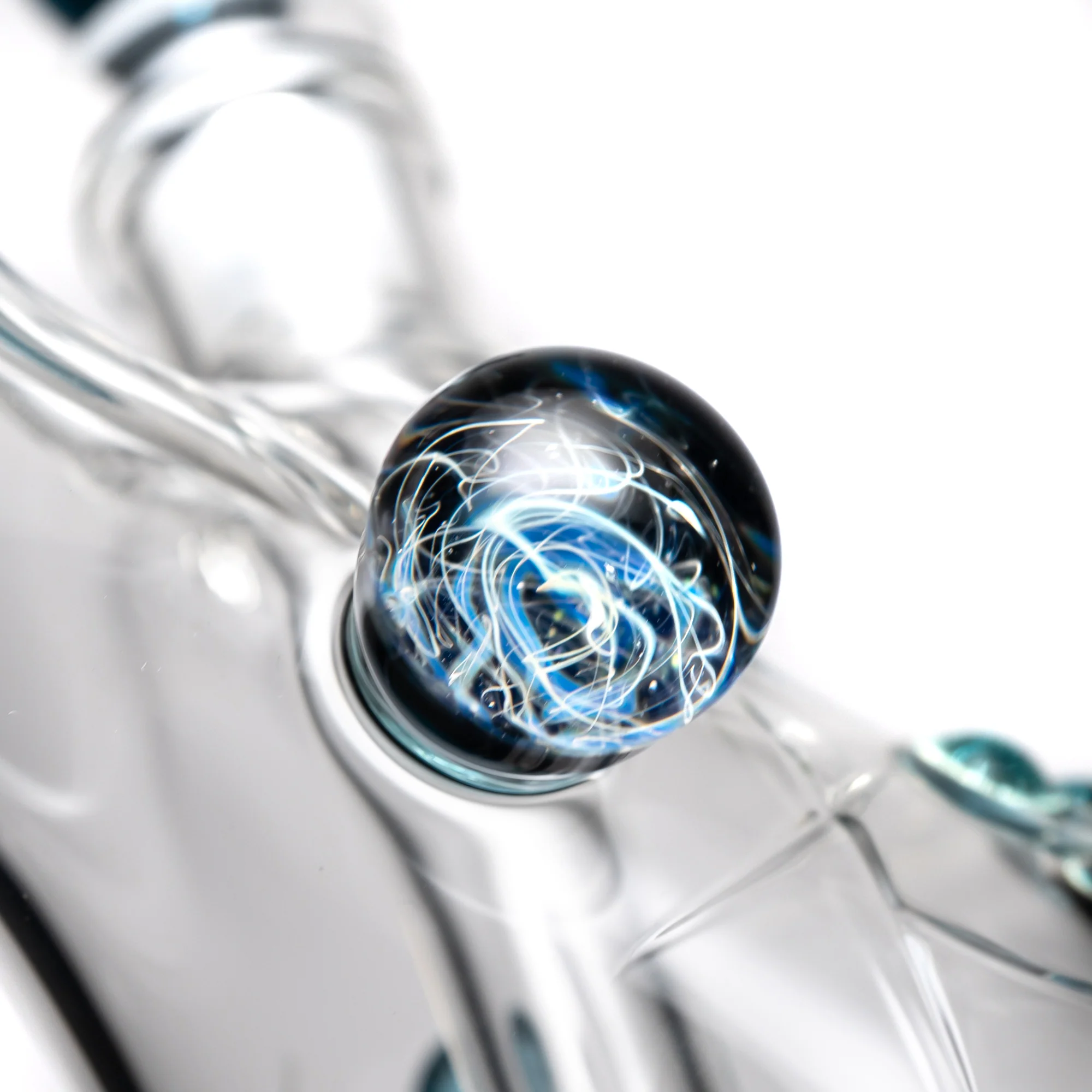 Wil Glass - Mini Beaker - 32x4 - Blue Stardust Accents - Image 4