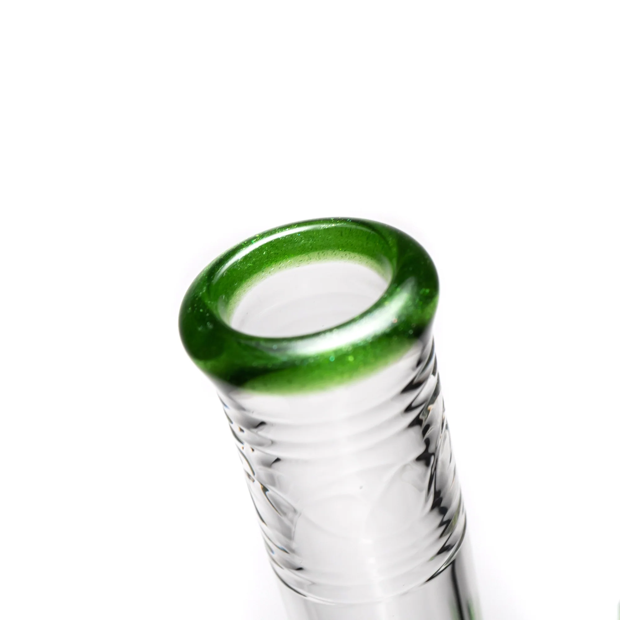 Wil Glass - Mini Beaker - 32x4 - Green Stardust Accents - Image 4