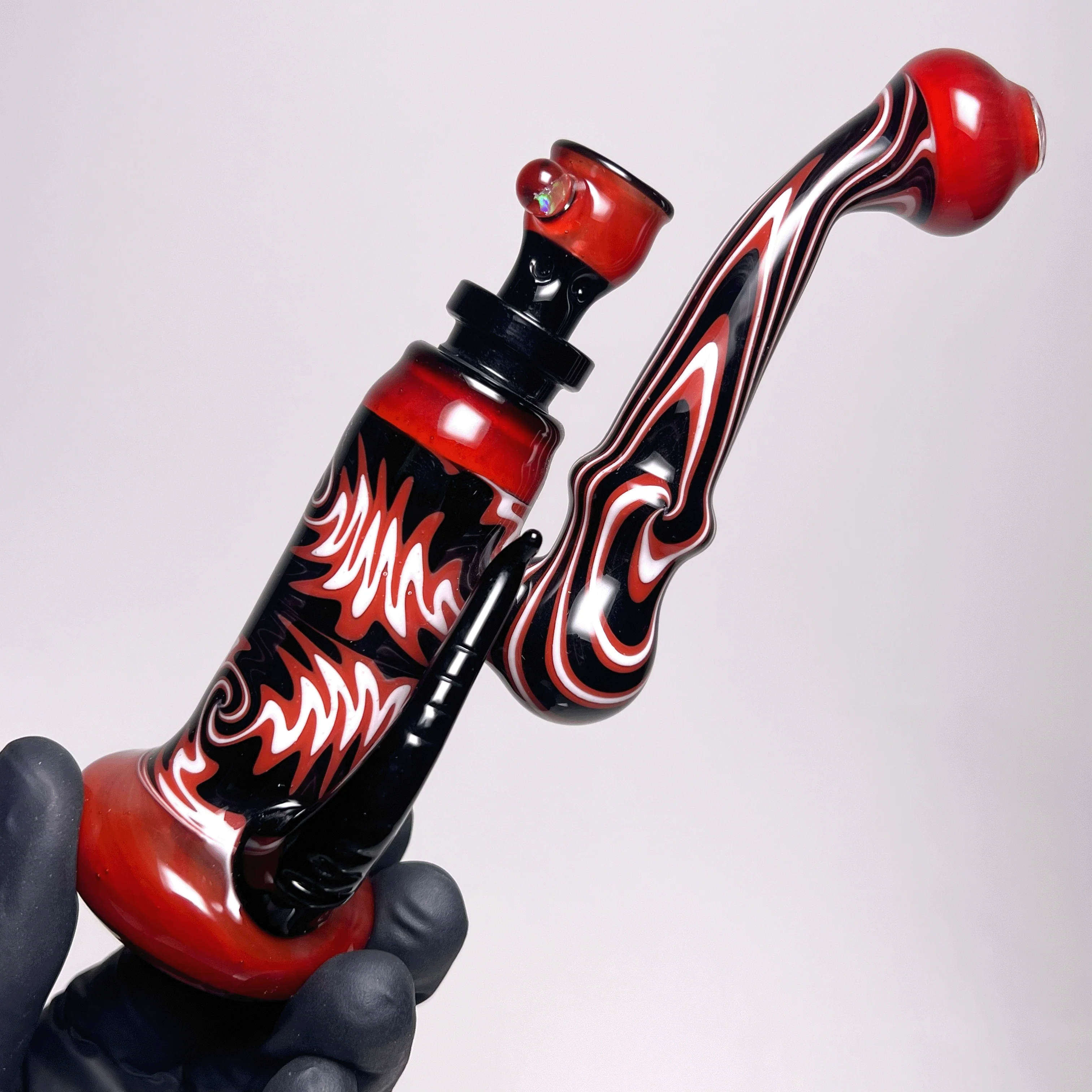 Worked Bub - Red, Black & White Linework - Image 2