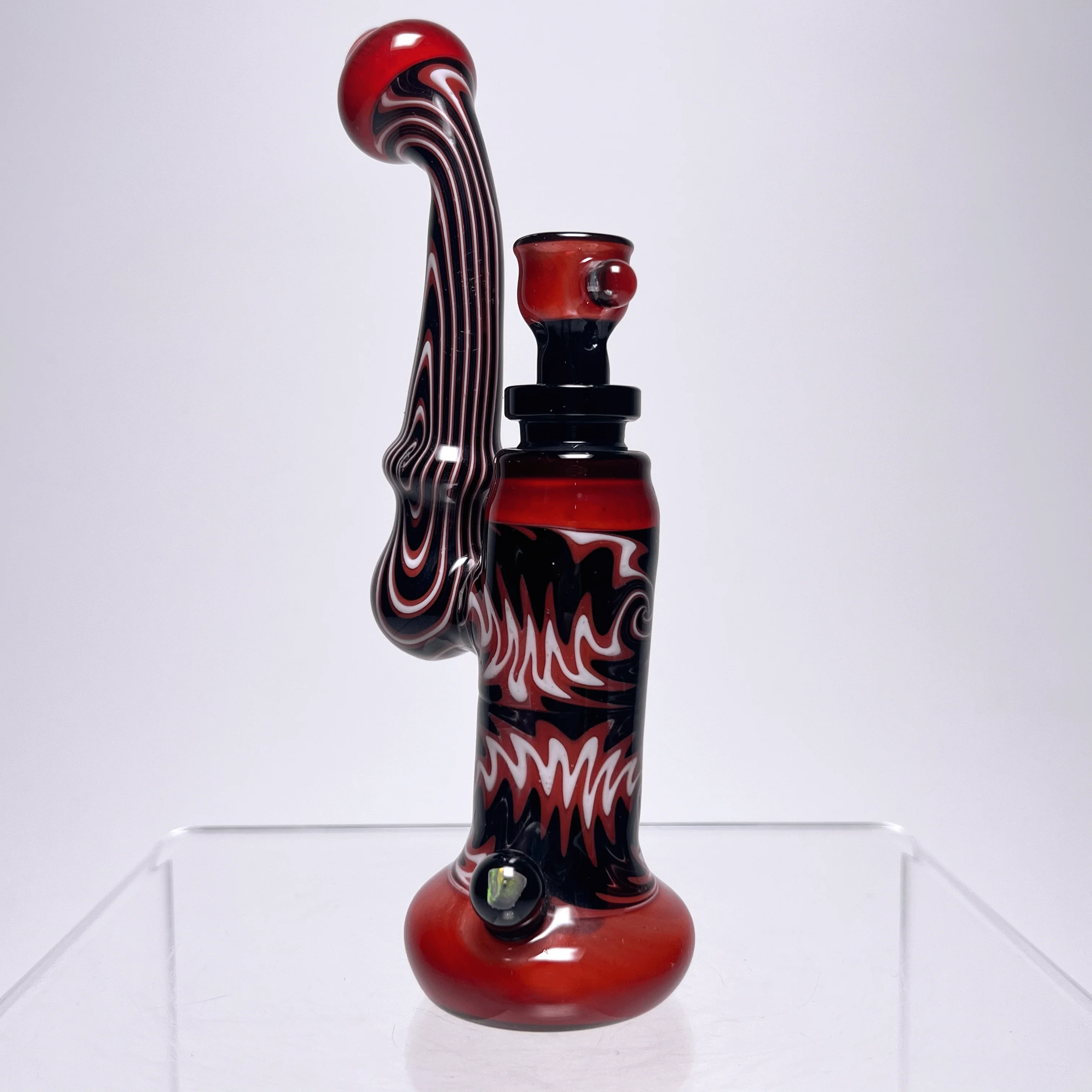 Worked Bub - Red, Black & White Linework - Image 3