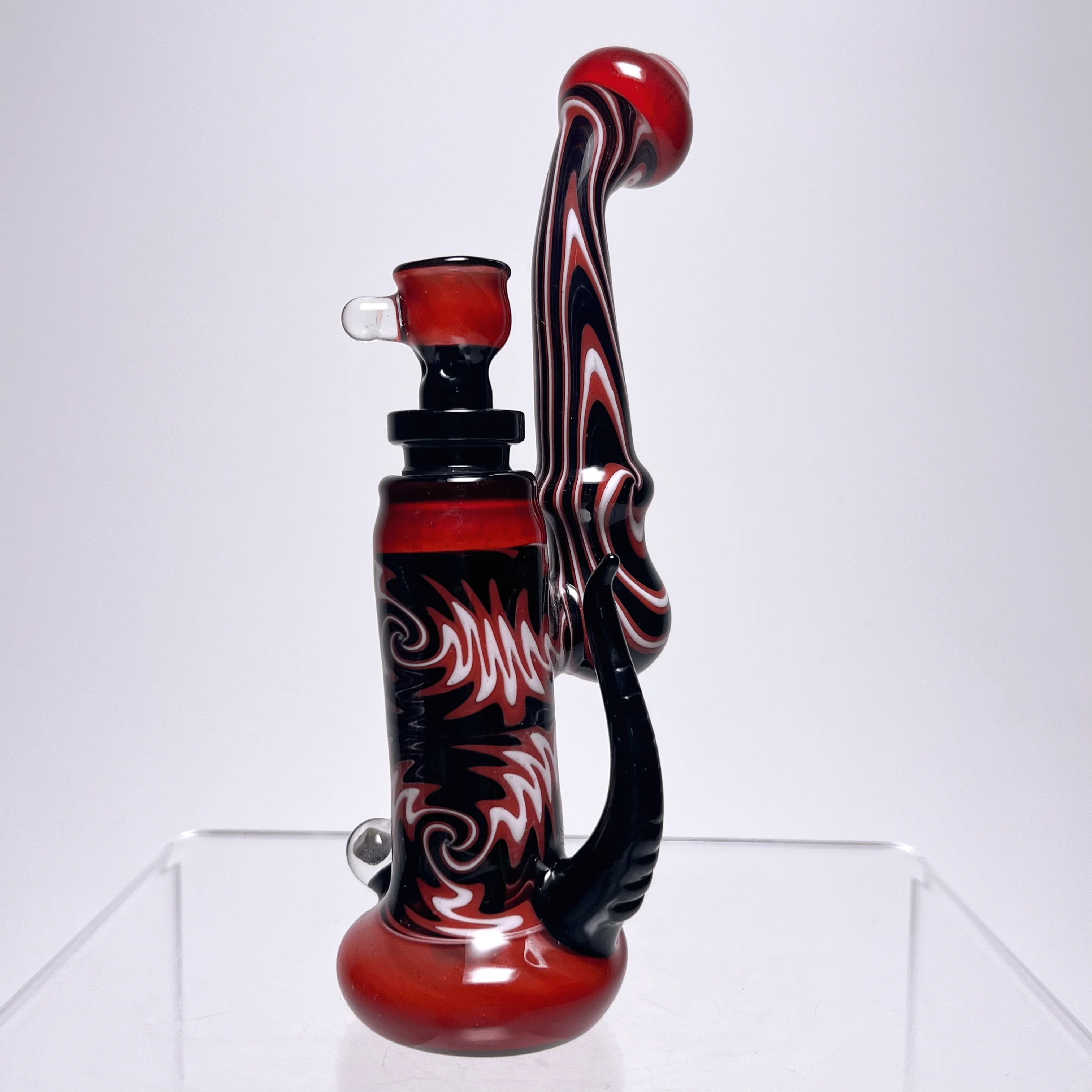Worked Bub - Red, Black & White Linework - Image 4