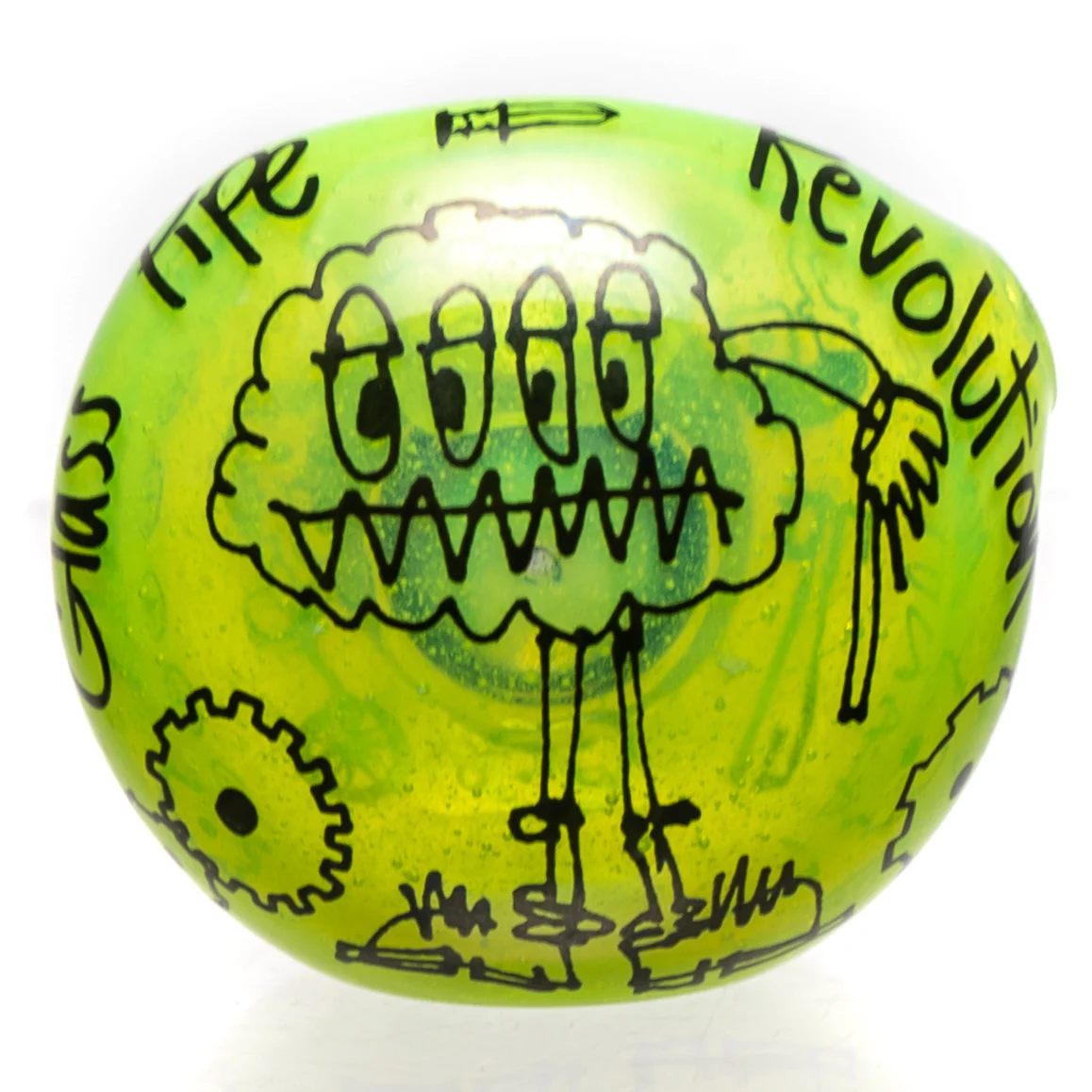 Zach P - Sketch Series Spoon - Slyme & Black - Glass Pipe Revolution - Image 2