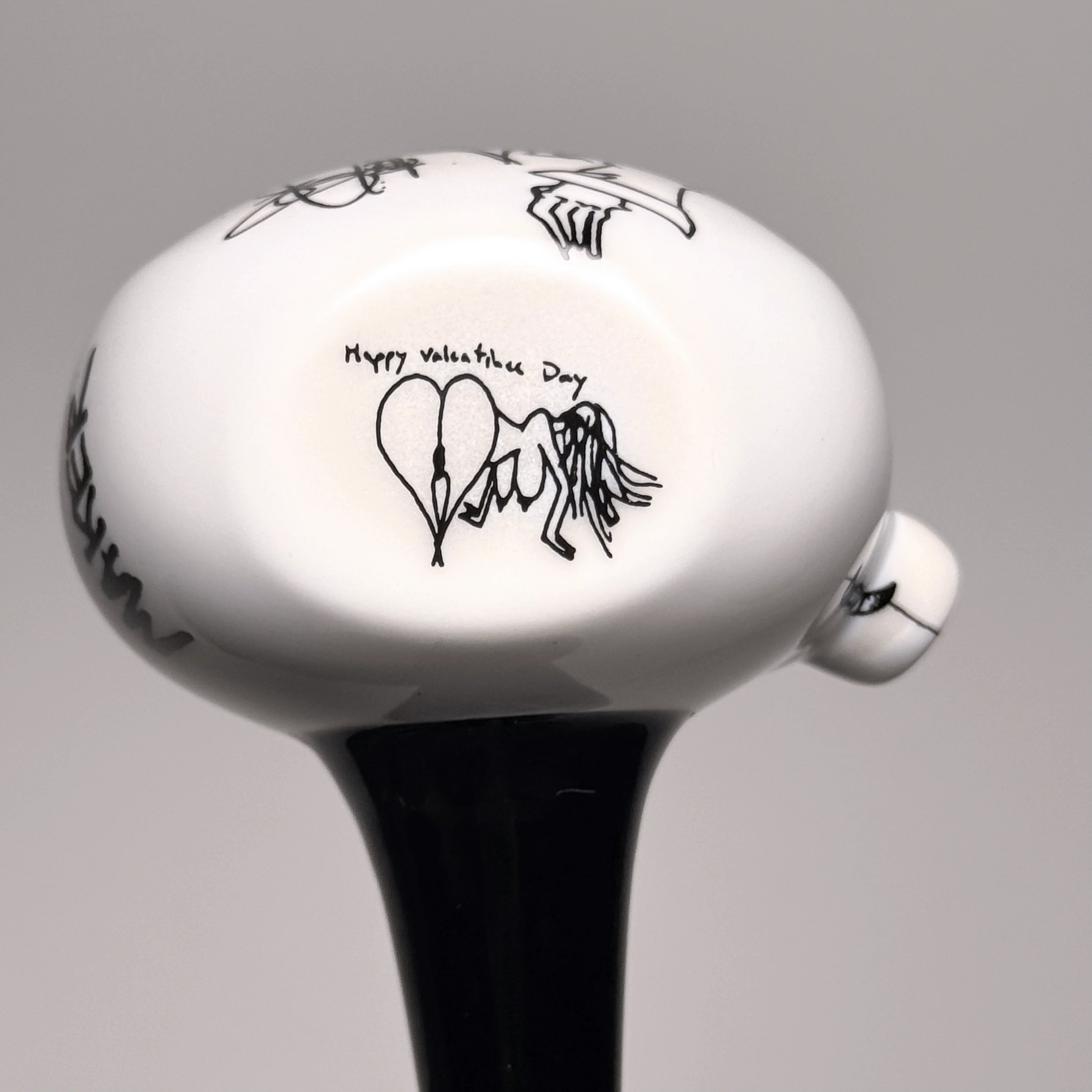 Zach P - Sketch Spoon - White - Black - American Pipe Maker - Image 4